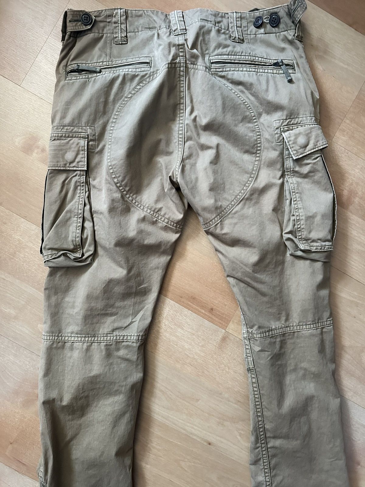 RRL Ralph Lauren RRL khaki cargo military pant Size US 29 - 7 Thumbnail