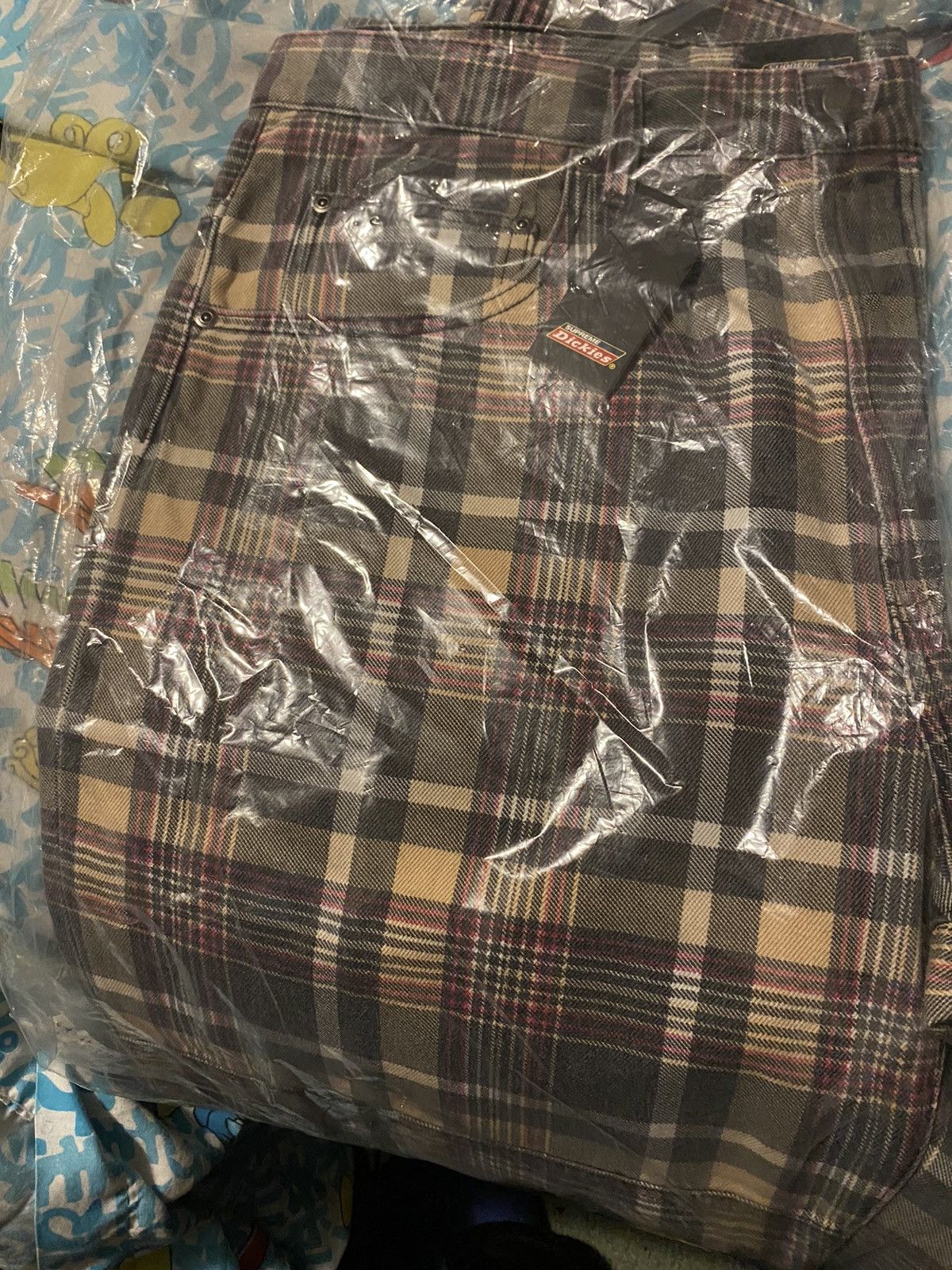 Dickies × Supreme Supreme Dickies Double Knee Baggy Jean Black Plaid Size 36 Size US 36 / EU 52 - 5 Thumbnail