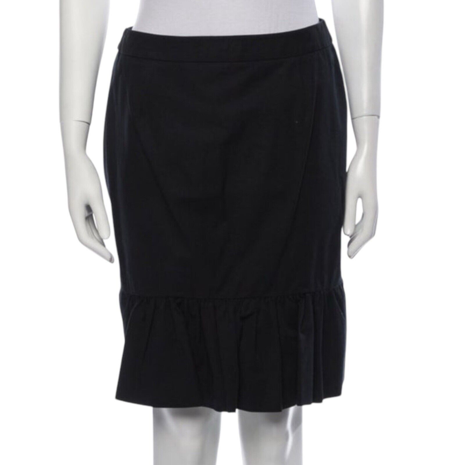 Prada PRADA Vintage Knee-Length Black Luxury Designer Skirt Size 4 Size 27" / US 4 / IT 40 - 2 Thumbnail