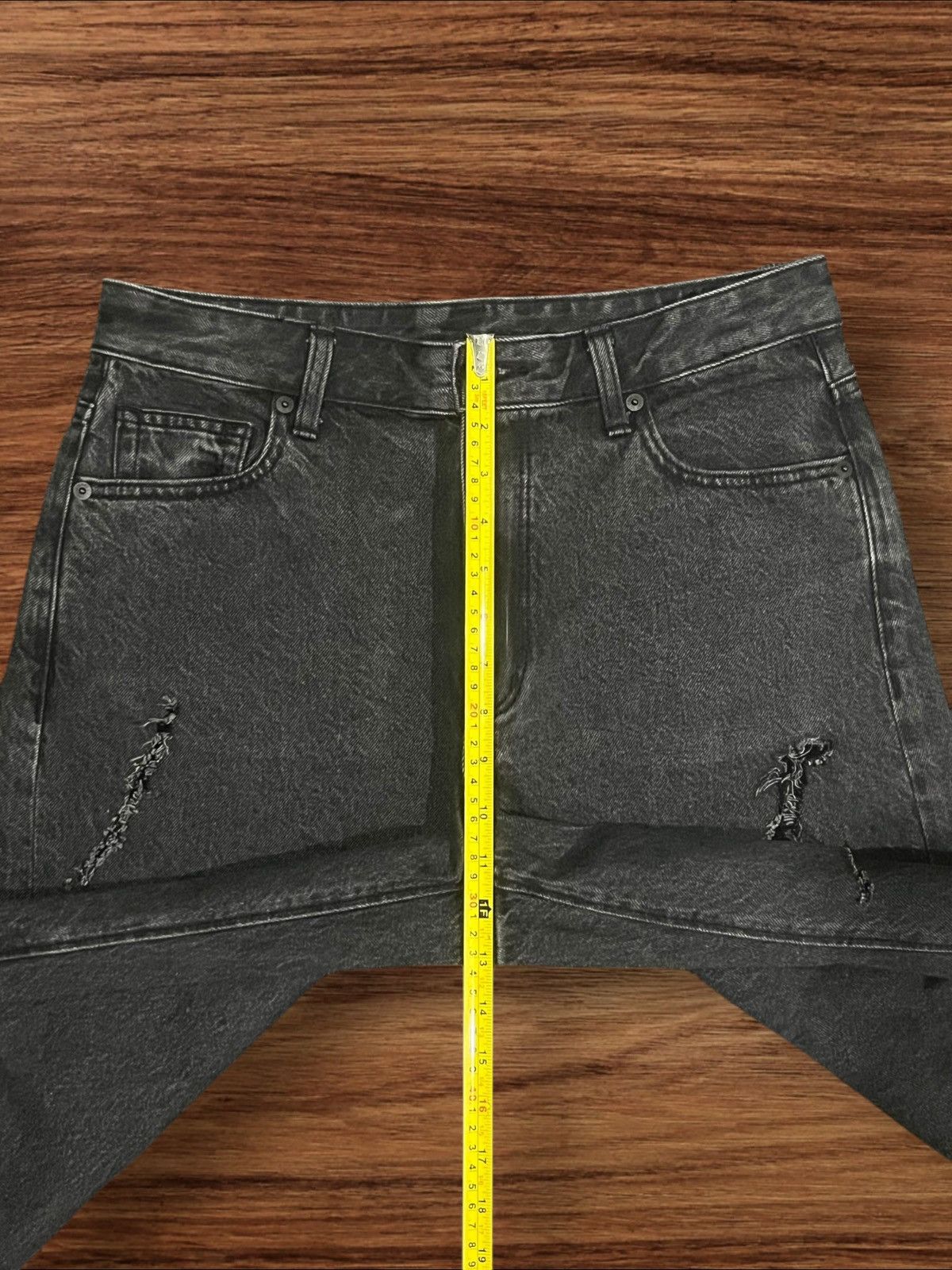 Japanese Brand ⚡️Crazy⚡️Vintage Japanese Brand Trash Black Wash Barrel Jeans Size US 31 - 12 Thumbnail