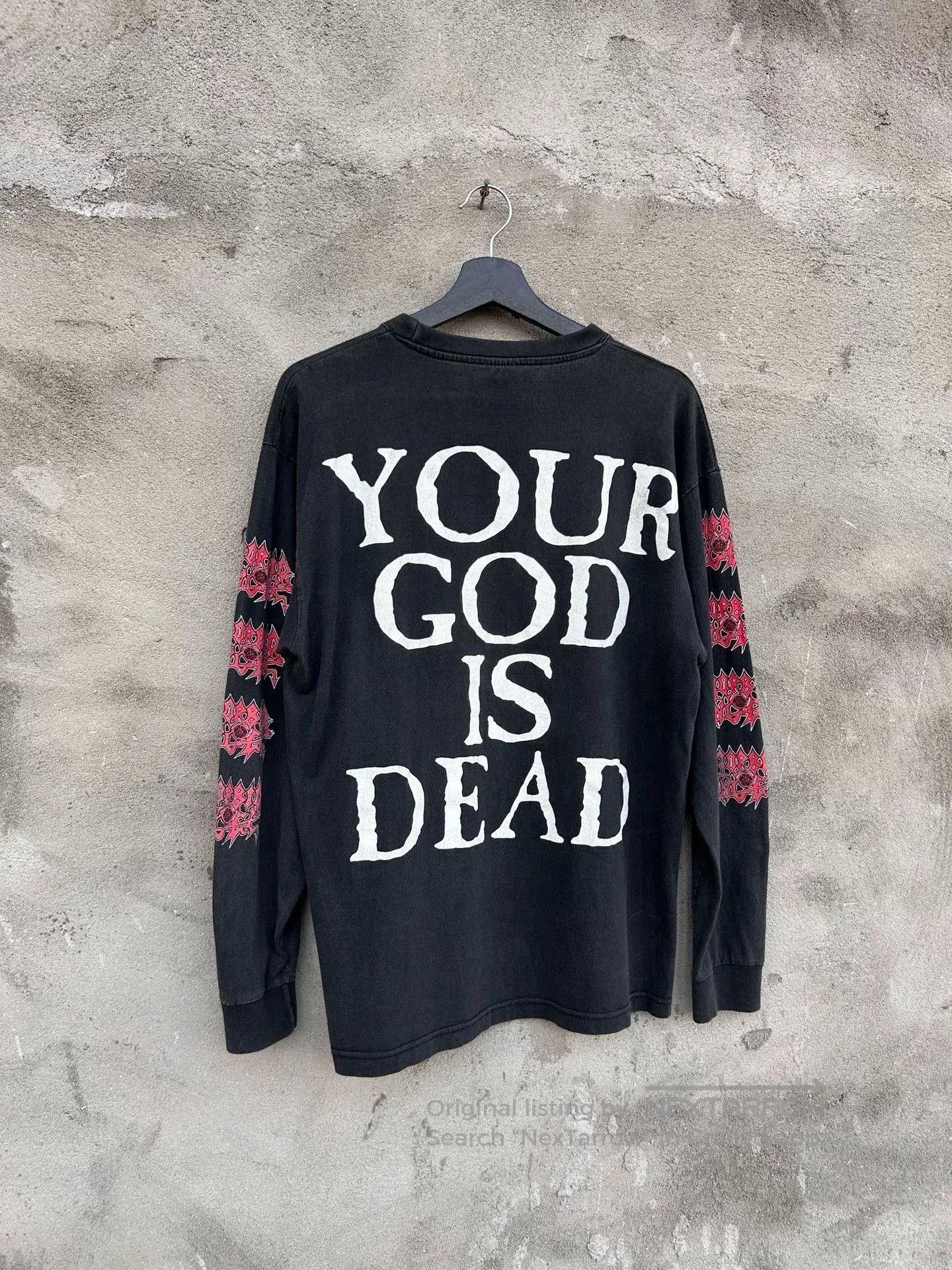 Vintage 90s Vintage Morbid Angel Long Sleeve Tee. Size US M / EU 48-50 / 2 - 6 Thumbnail