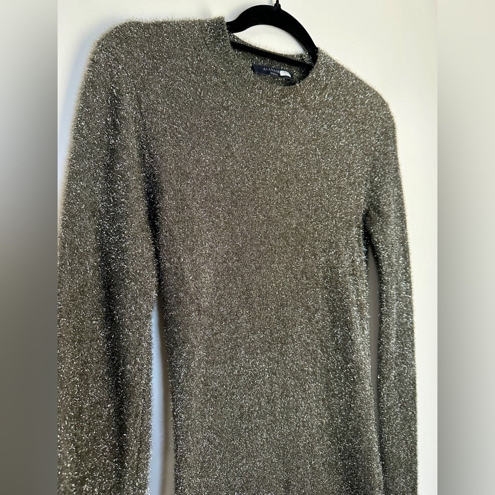 Allsaints All Saints Size Small Shimmer Sparkle Knit Mini Dress Size S / US 4 / IT 40 - 7 Thumbnail
