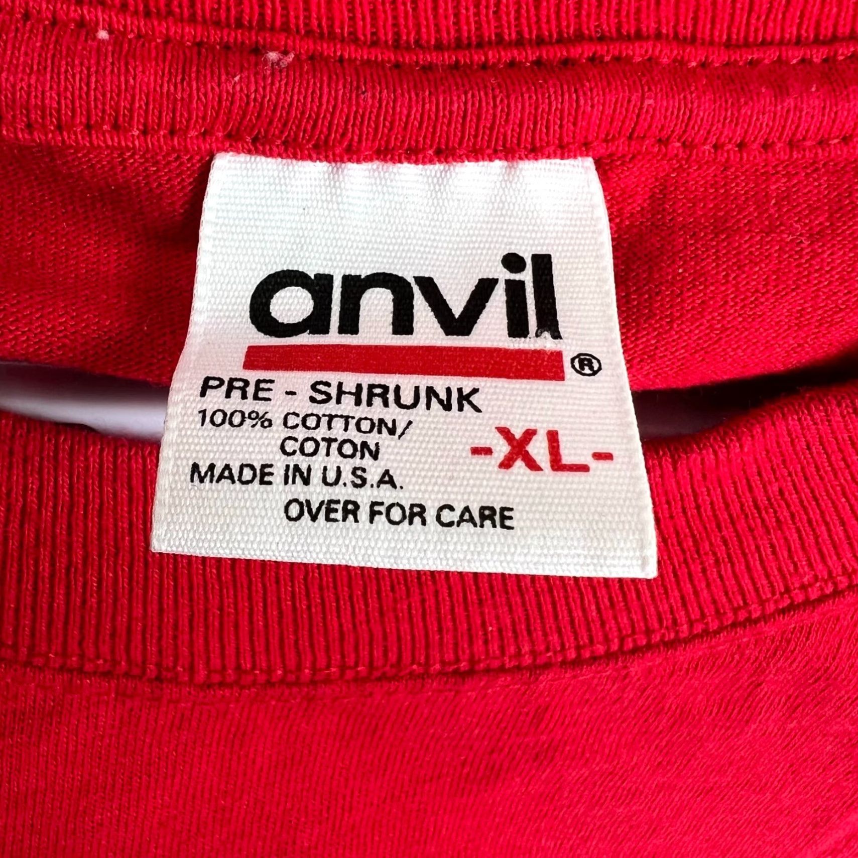 Anvil VINTAGE Anvil Ohio State Buckeyes University Long Sleeve Shirt 2XL Red Mens 2XL Buckeyes USA Graphic Print Crew Neck, 100% Cotton Size US XXL / EU 58 / 5 - 4 Thumbnail