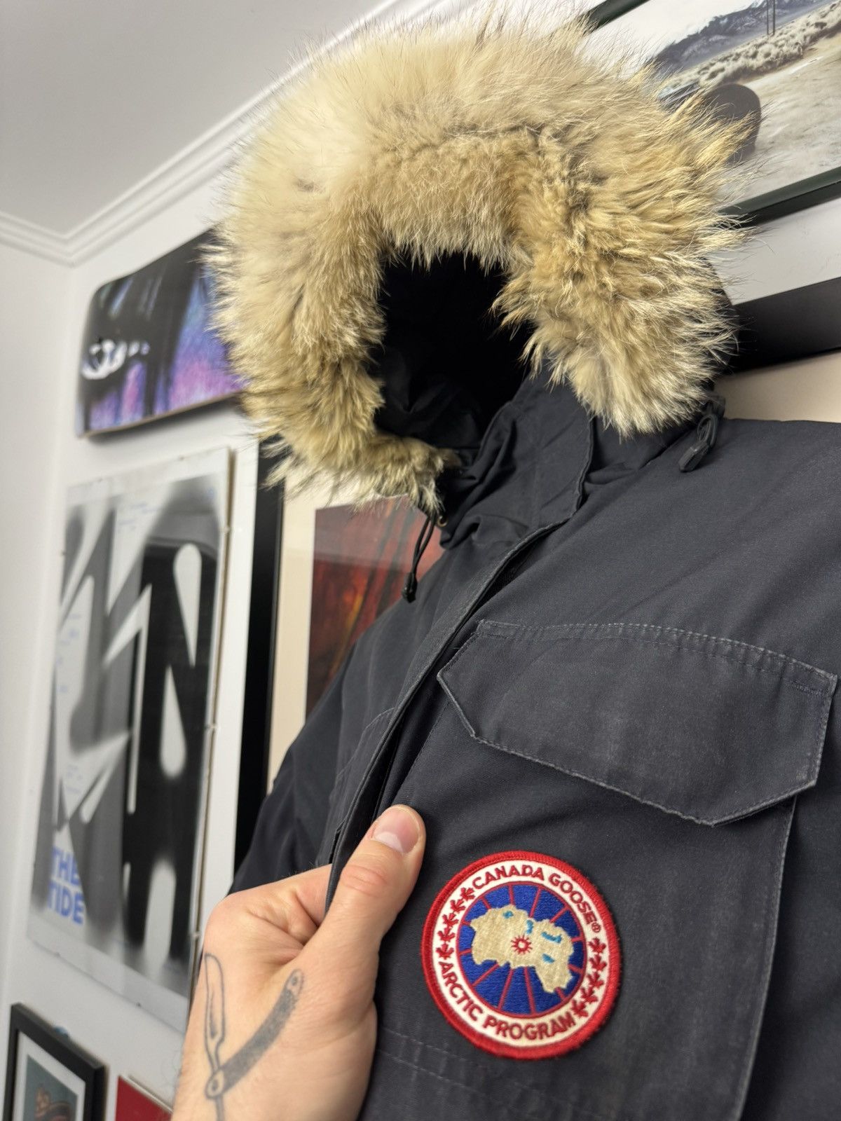 Canada Goose Canada Goose Expedition Navy Down Fur Coat Parka Jacket Size XS / US 0-2 / IT 36-38 - 4 Thumbnail