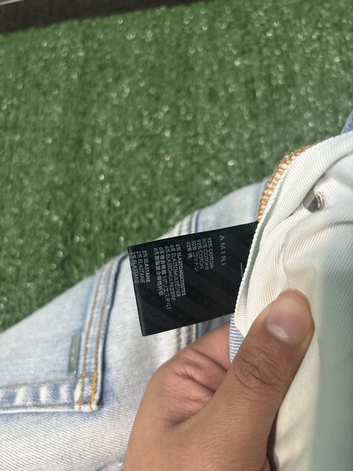 Amiri Amiri Bandana Star Jean Light Indigo Size US 34 / EU 50 - 6 Thumbnail