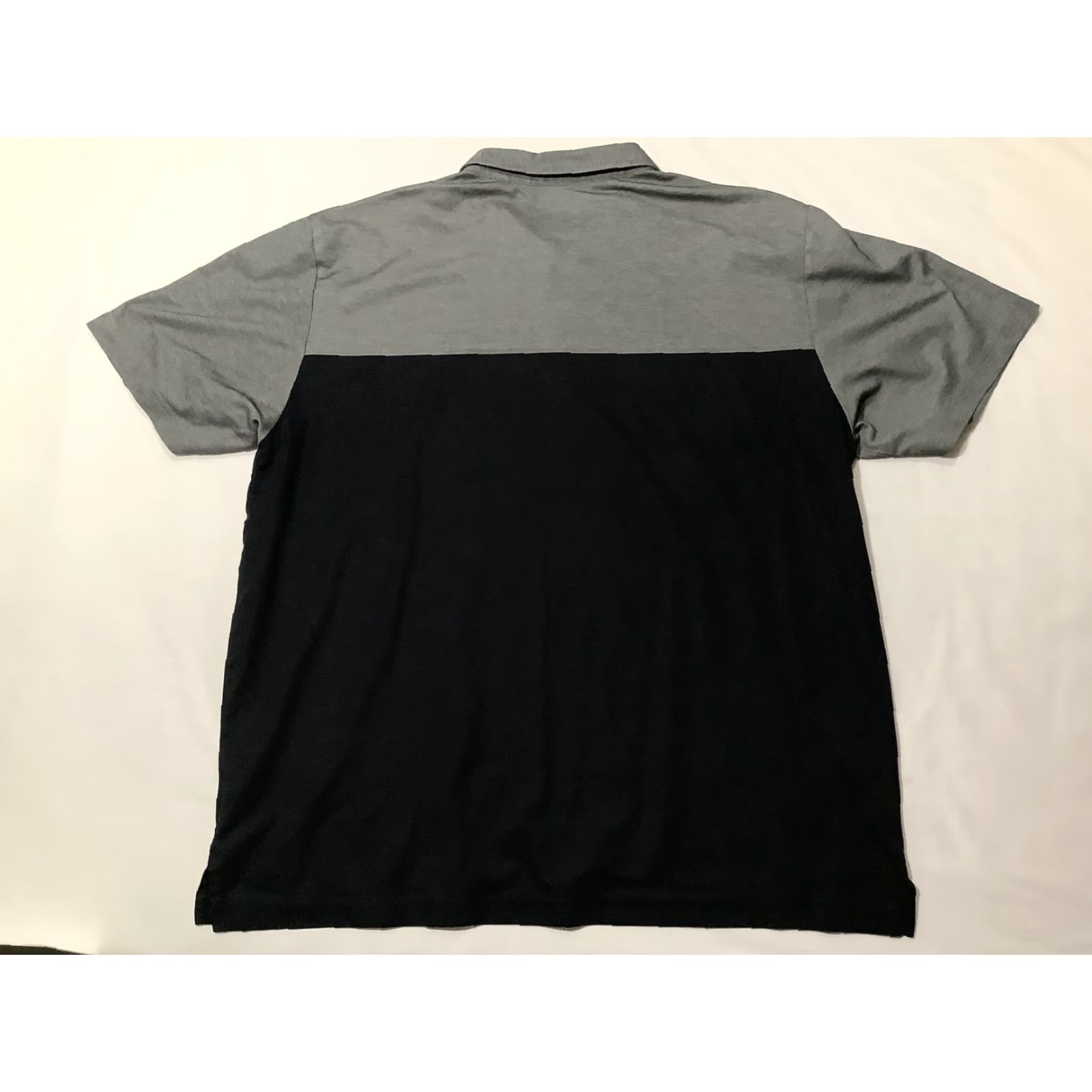 TravisMathew TravisMathew Polo Shirt Mens 2XL Pebble Beach Colorblock Gray Black Short Sleeve Pima Cotton Golf Casual Polo Mens II2XL Black Gray Size US XXL / EU 58 / 5 - 7 Thumbnail