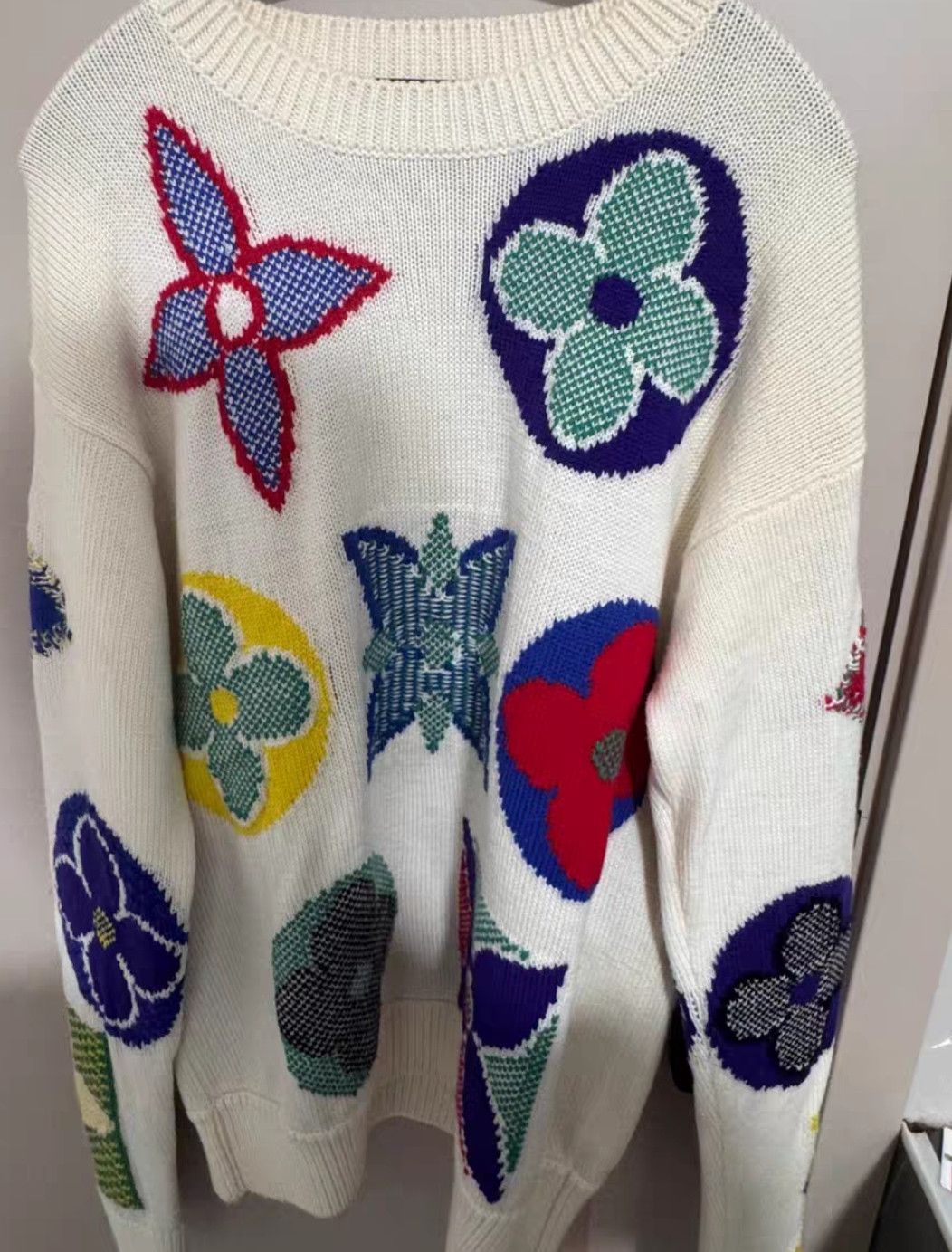 Louis Vuitton Big three flower full print sweater