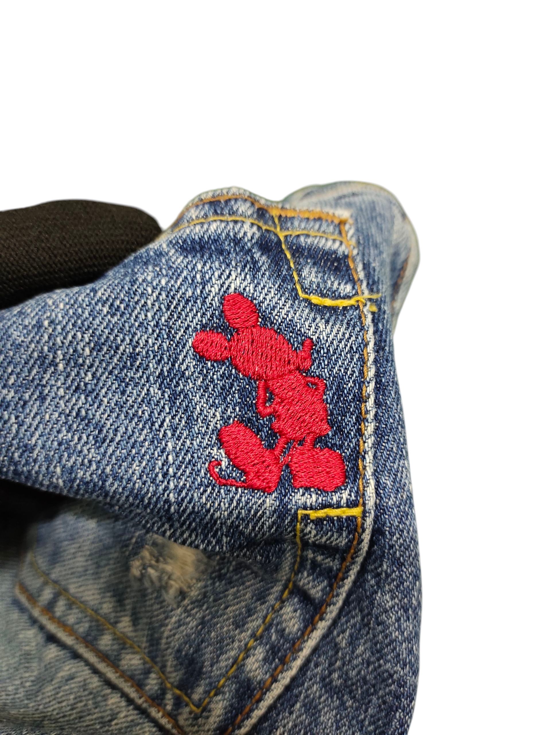 Mickey Mouse Vintage 90s Mickey Mouse Patchwork Clawmark Distress Jeans Size US 32 / EU 48 - 12 Thumbnail