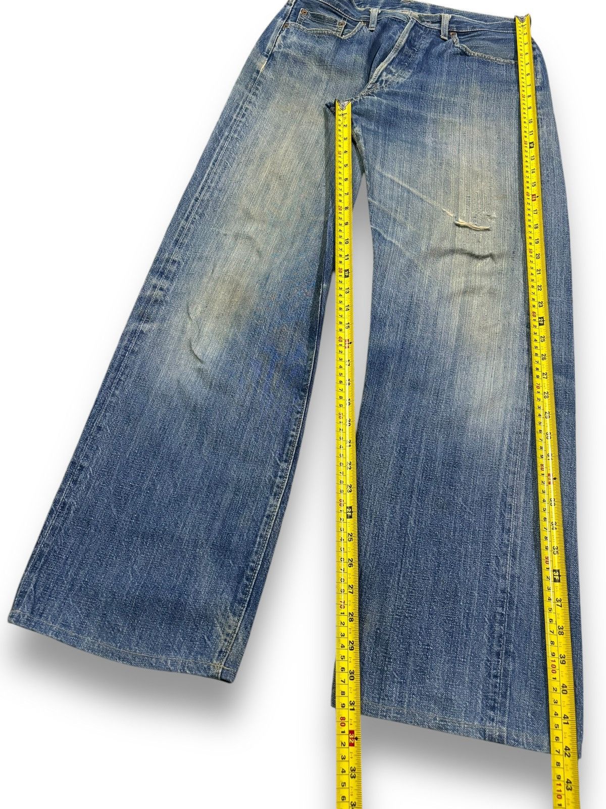 BARNS OUTFITTERS Vintage 90s Barns Japan Selvedge Mud Wash Loose Fit Jeans Size US 32 / EU 48 - 17 Thumbnail