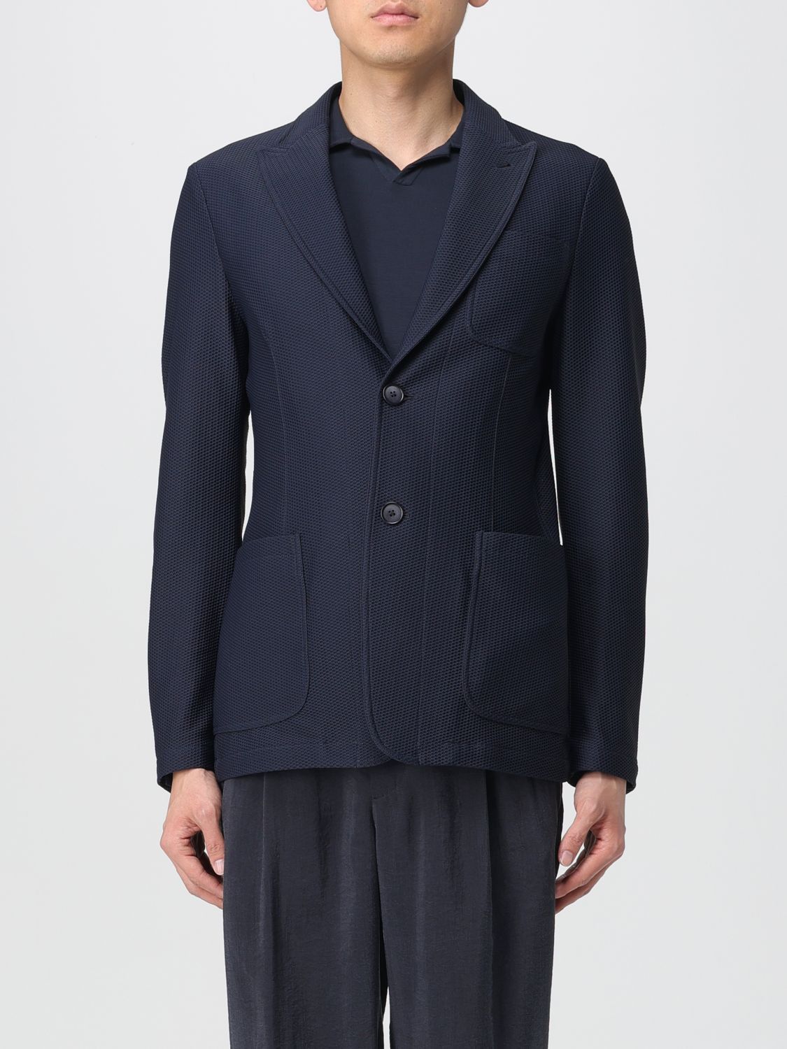 image of Giorgio Armani Blazer Men Navy (Size XL)