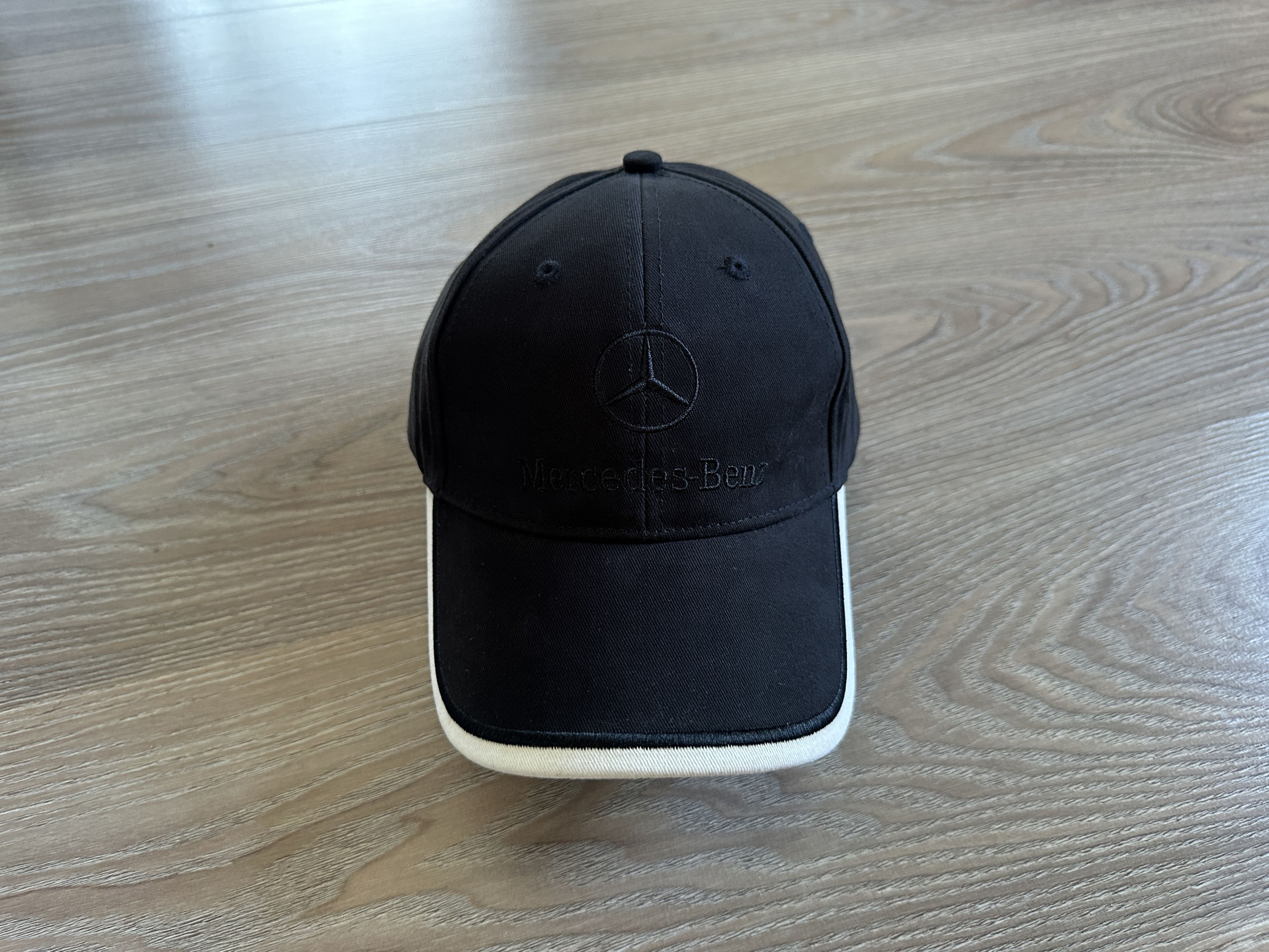 Mercedes-Benz Mercedes Benz Vintage Cotton Black Logo Baseball Cap Size ONE SIZE - 3 Thumbnail