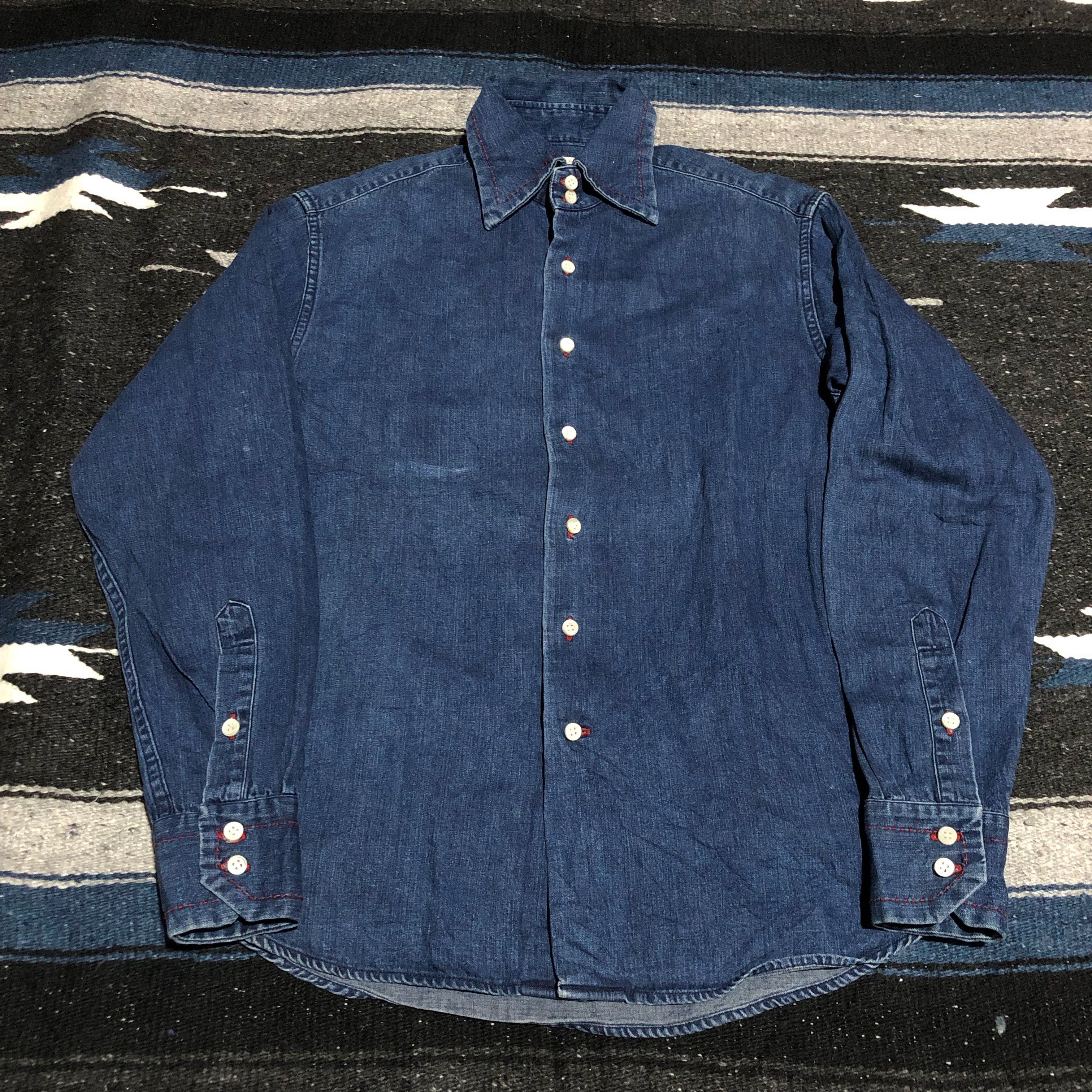 Indigo × Japanese Brand Made in Indigo Japanese brand denim shirt Size US S / EU 44-46 / 1 - 1 Thumbnail