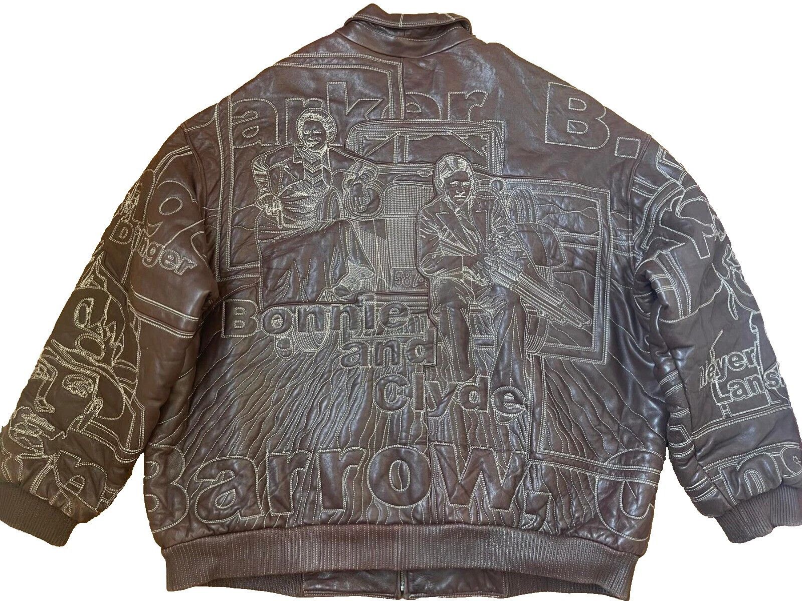Pelle Pelle Pelle Pelle leather jacket, mafia gangster Marc Buchanan 3XL Size US XXL / EU 58 / 5 - 2 Thumbnail