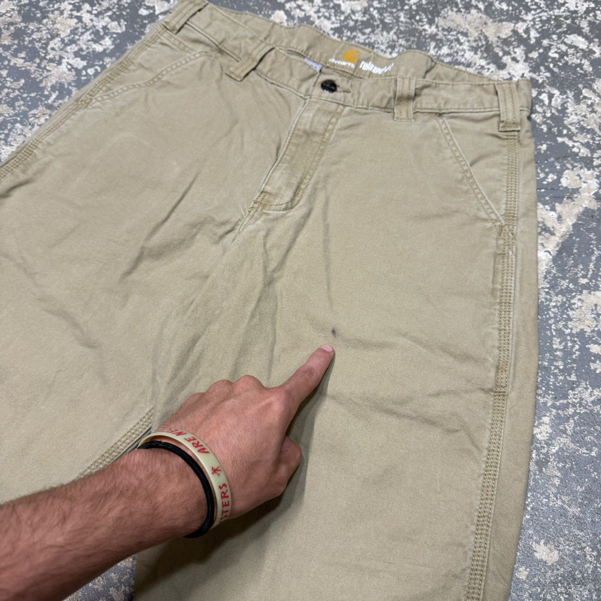 Carhartt Vintage Carhartt Tan Cargo Cut Off Workwear Shorts Jorts Size US 32 / EU 48 - 6 Thumbnail
