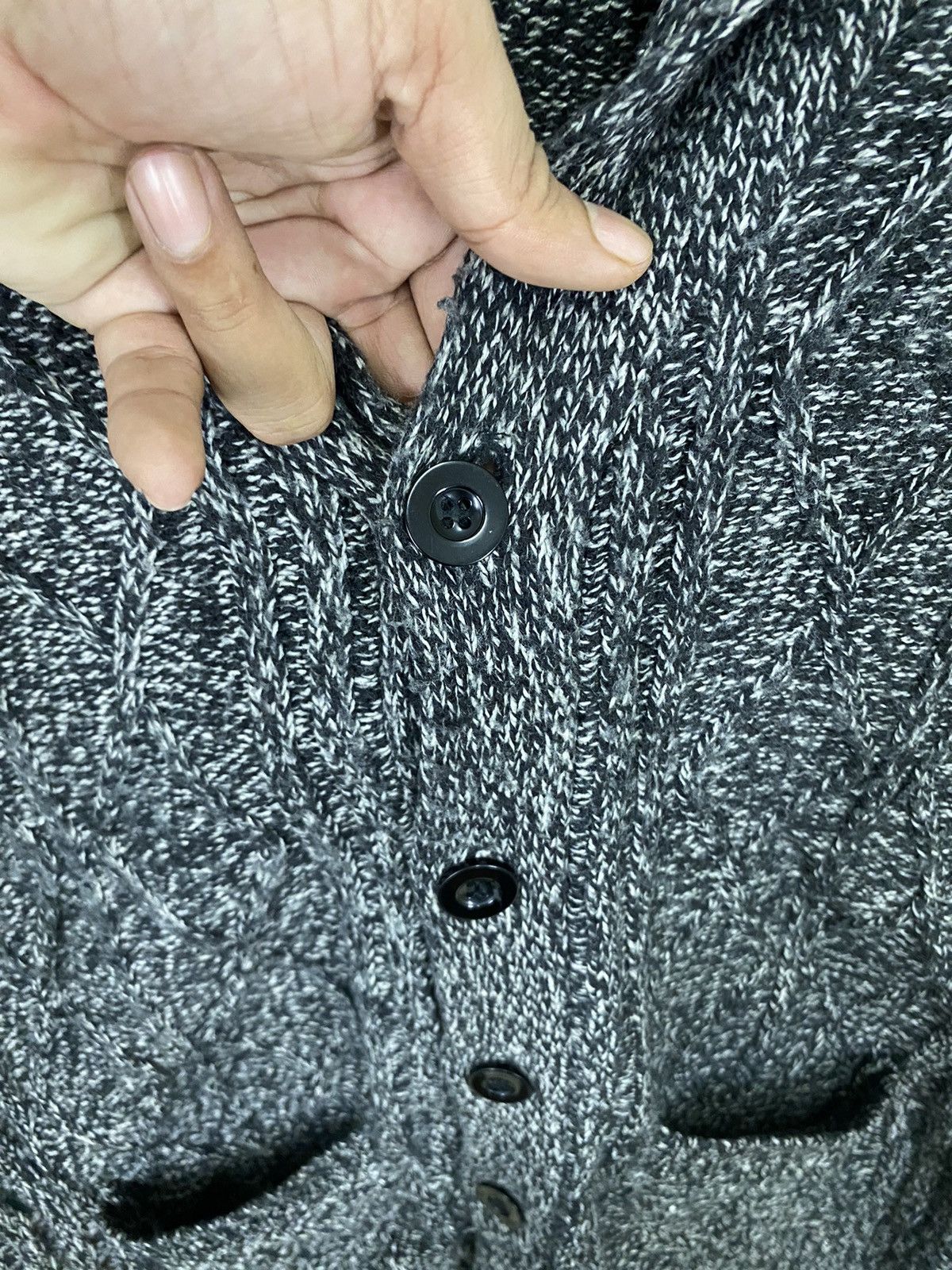 In The Attic × Seditionaries × Vintage In the attic knit cardigan double pocket undercover design Size US L / EU 52-54 / 3 - 6 Thumbnail