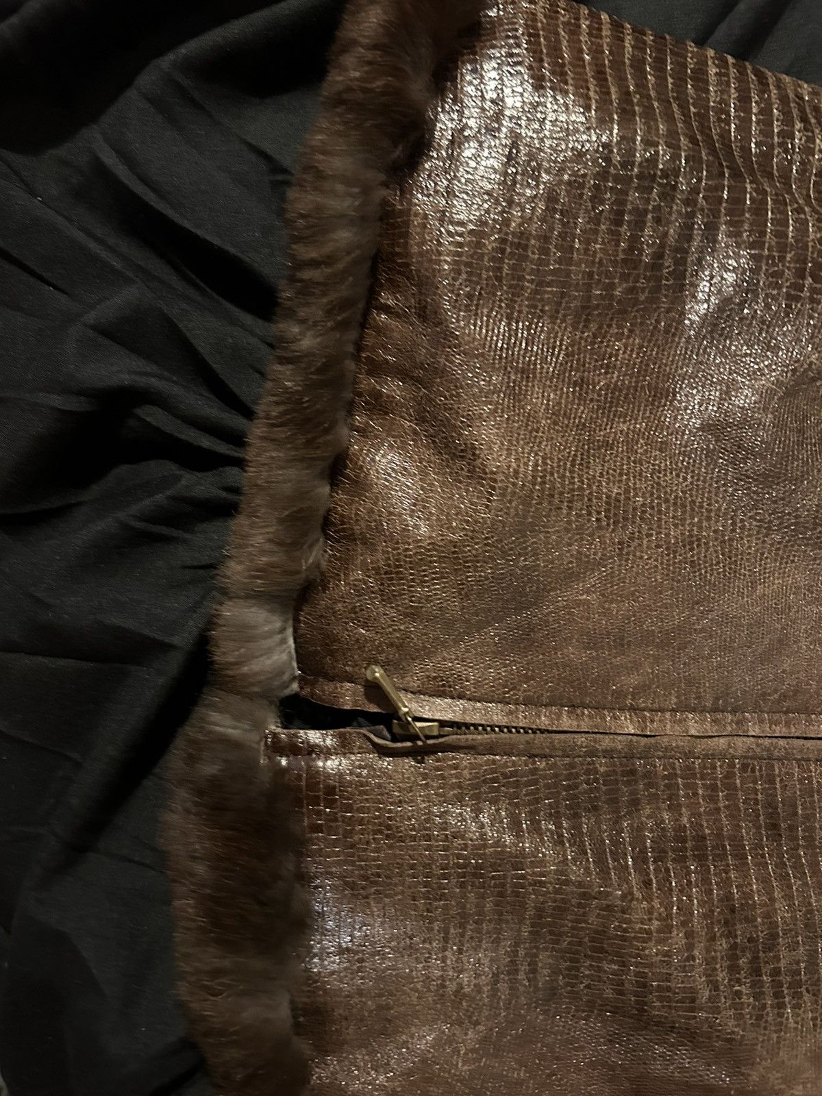 Giorgio Armani Giorgio Armani rabbit fur leather silk y2k Size XS / US 0-2 / IT 36-38 - 5 Thumbnail