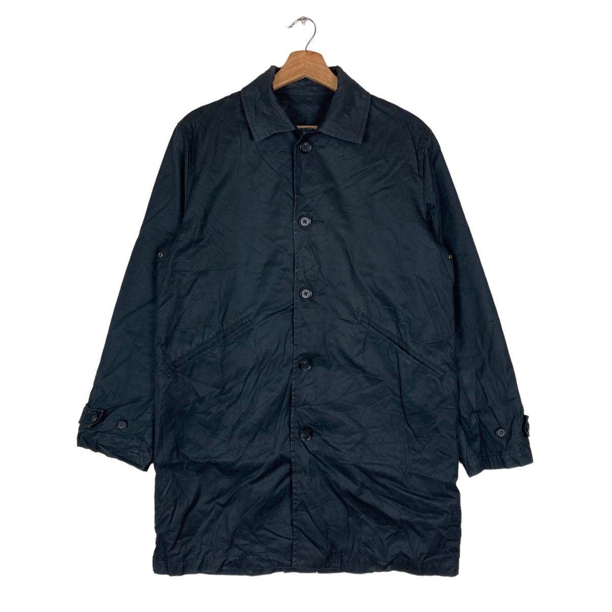 URBAN RESEARCH DOORS Vintage Urban Research Flat Button Trench Coat Medium Long Size US M / EU 48-50 / 2 - 1 Thumbnail