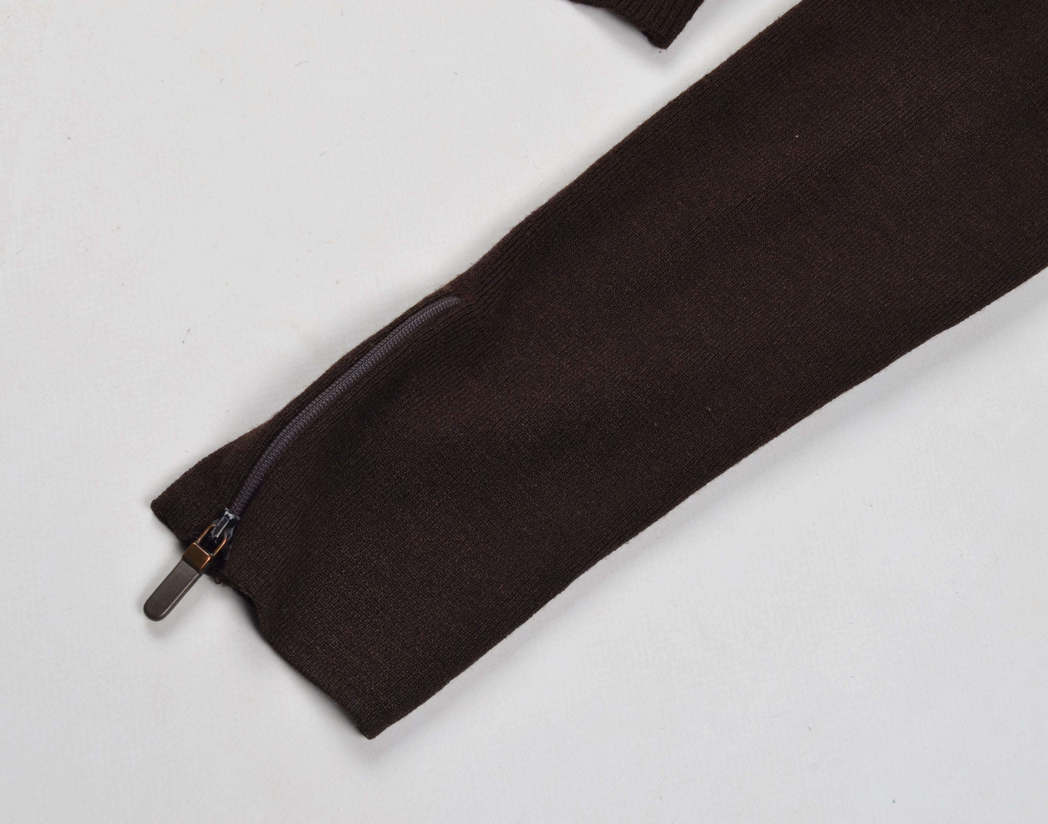 Designer × Sarah Pacini × Vintage Vintage Sarah Pacini Y2K Cropped Wool Blend Zip Jumper Size S / US 4 / IT 40 - 7 Thumbnail
