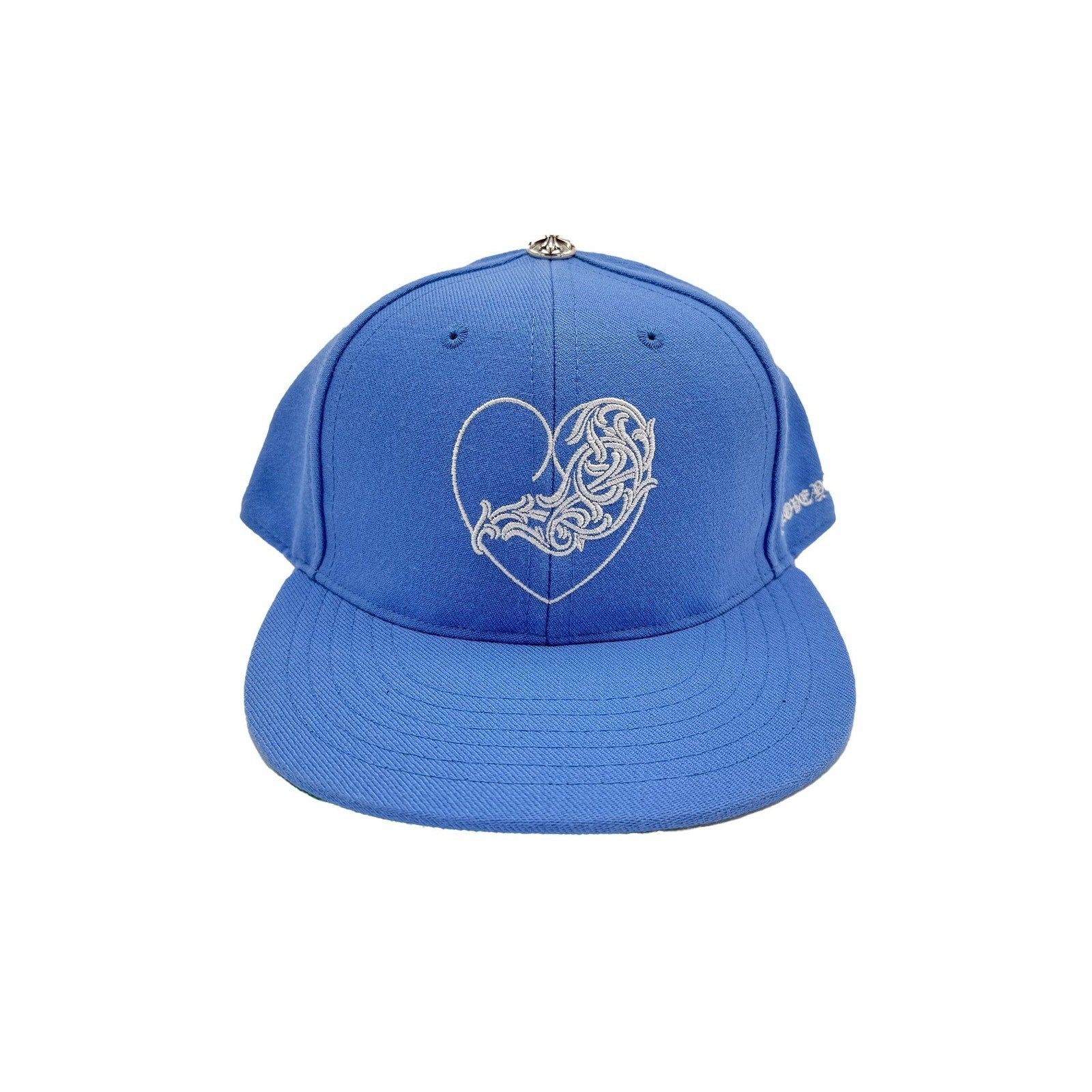 Chrome Hearts CH CHROME 7 3/8 HEARTS BLUE HEART HAT LOVE YOU FITTED Size ONE SIZE - 1 Thumbnail