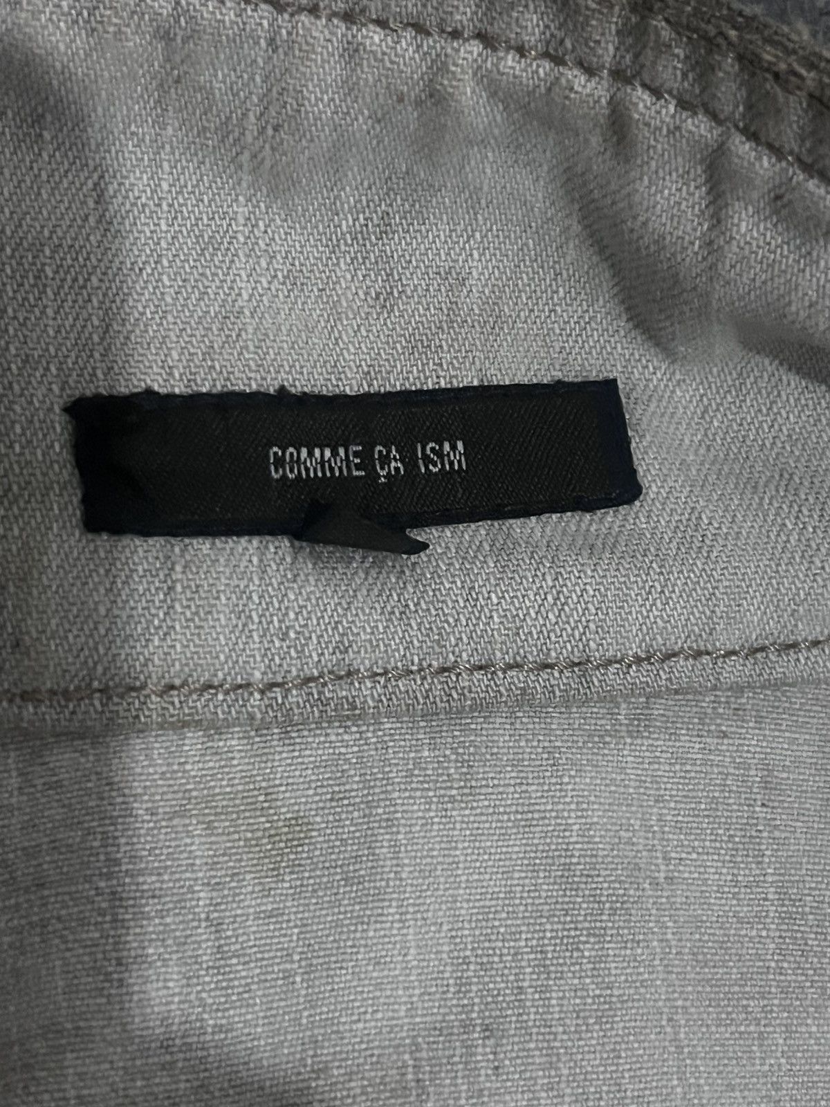 Comme Ca Ism COMME CA ISM Washed Grey Denim Rider Jacket Moto Size US M / EU 48-50 / 2 - 14 Thumbnail