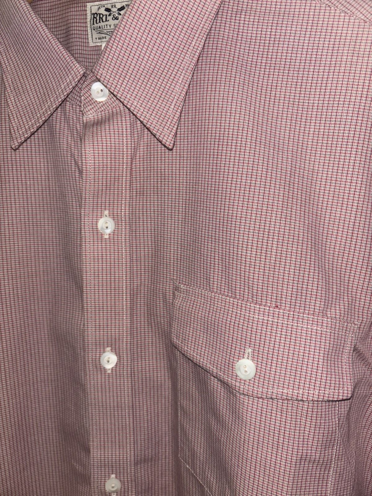 Rrl Double Rl Crosshatch Suiting Shirt in Beige, Men's — image 2 of 6