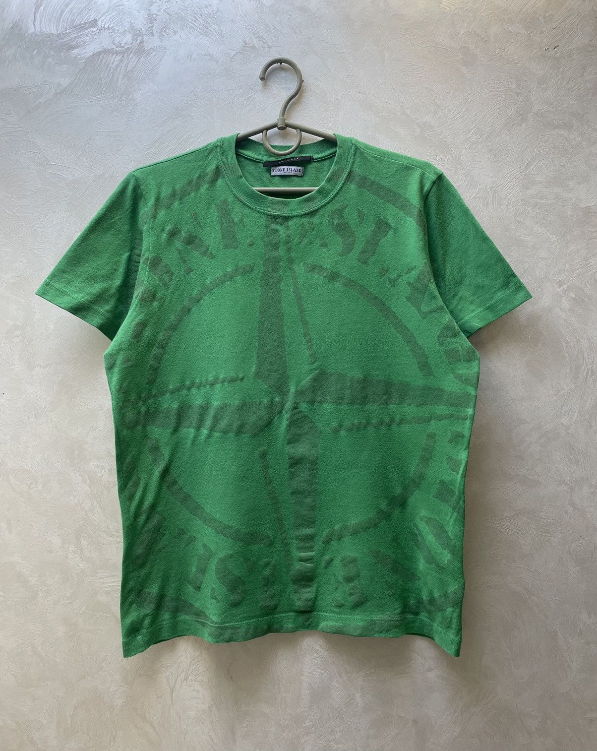 Massimo Osti × Stone Island × Vintage 90-s Stone Island vintage big logo t shirt Size US S / EU 44-46 / 1 - 1 Thumbnail