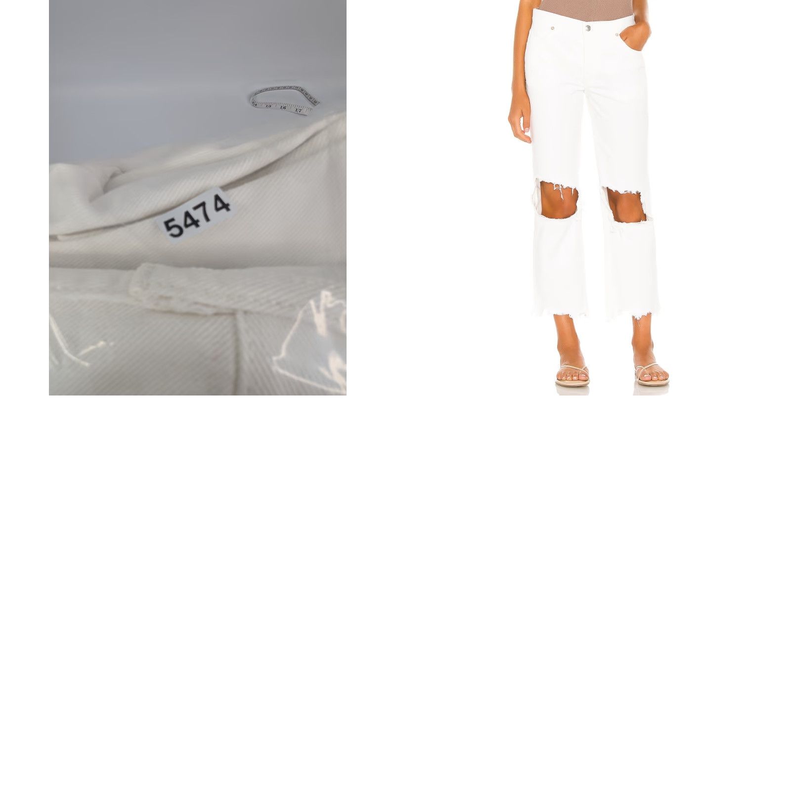 Free People Free People X We The Free 27 Maggie Mid Rise Straight Jeans Raw Hem Optic White Womens Jeans 27 Modern Classic Straight OB1160849 Size 27" / US 4 / IT 40 - 10 Thumbnail