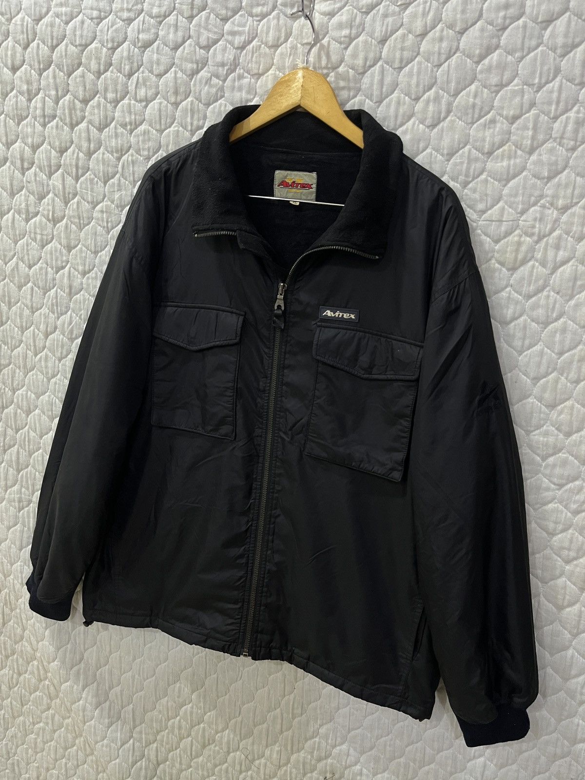 Avirex 🔥🔥🔥STEALS AVIREX 4 POCKET BLACK ZIPPER JACKET Size US XL / EU 56 / 4 - 2 Thumbnail