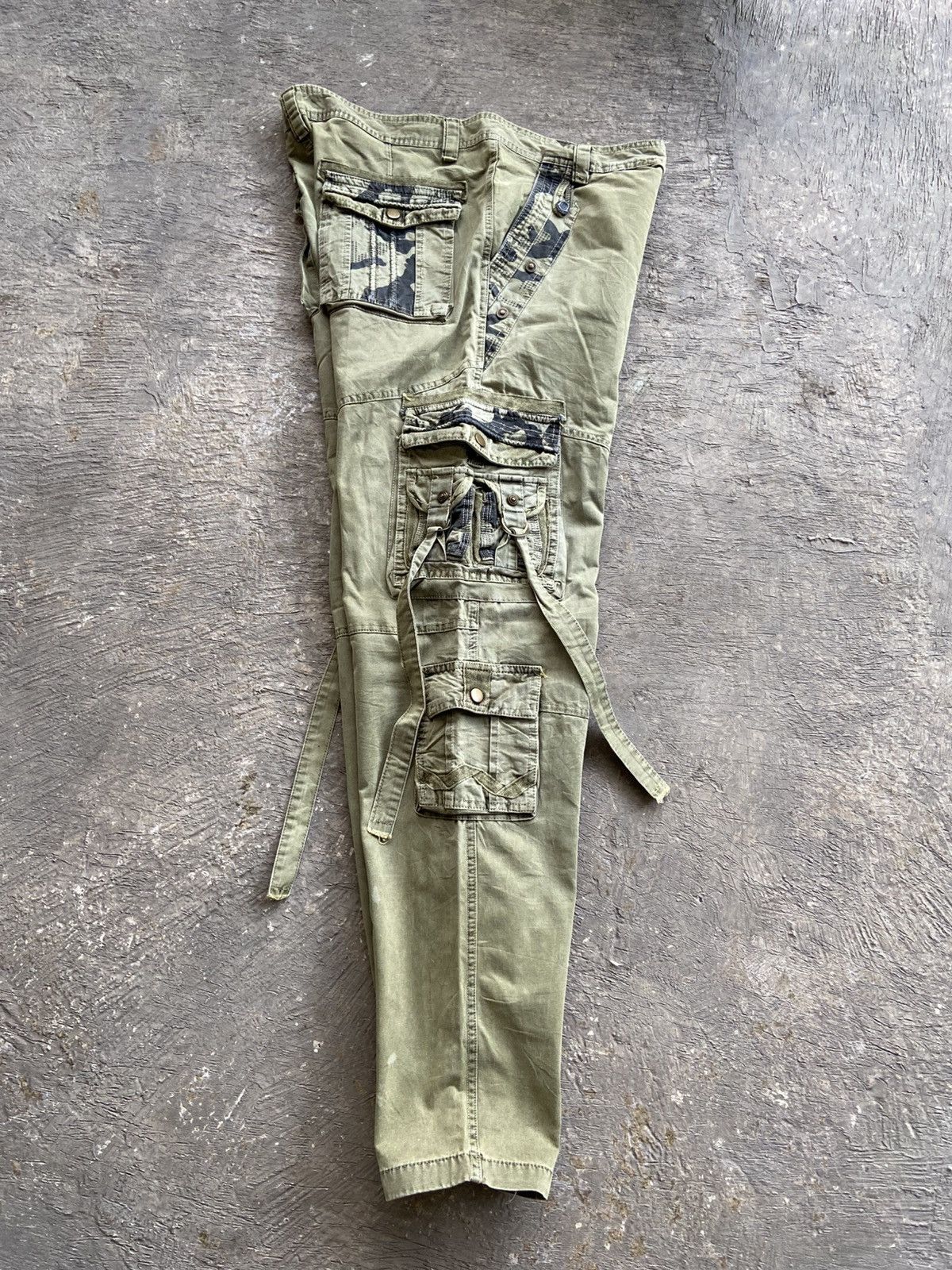 14th Addiction 2000s TBJ - Cyber Apocalypse Style Cargo Bondage Pants Size US 36 / EU 52 - 8 Thumbnail