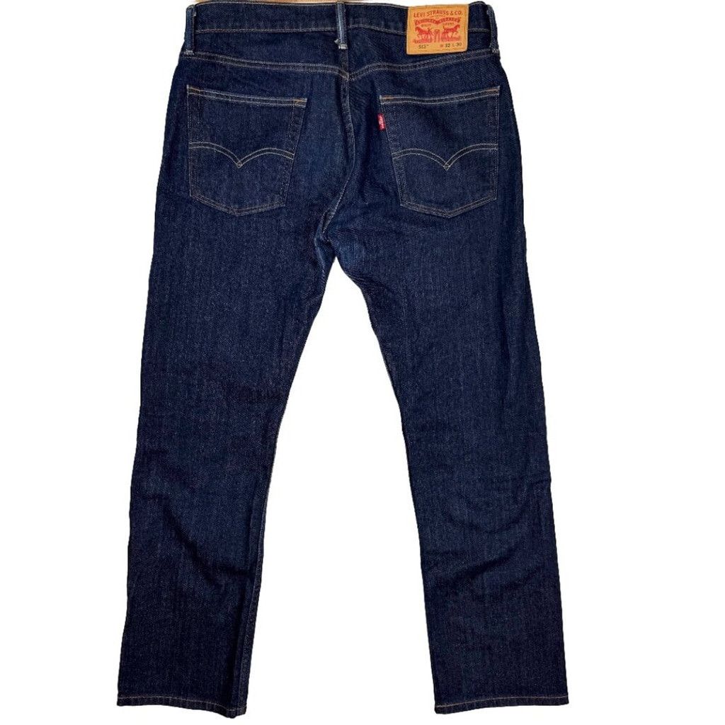 Levi's Levi's 513 Slim Straight Dark Blue Jeans Size W 32 x L 30 Size US 32 / EU 48 - 7 Thumbnail