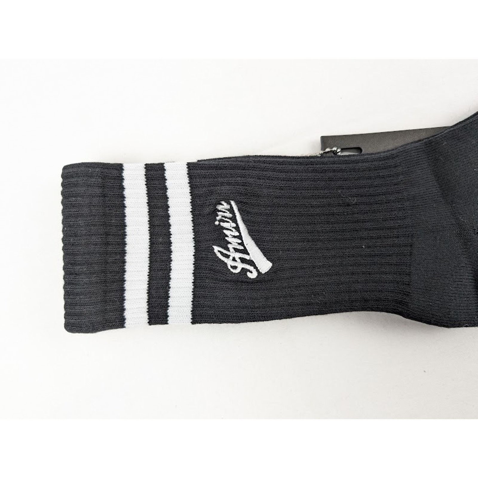 Amiri o1rshd1 Q:4 / Size: 43/44 / Varsity Script Socks Black/White Size ONE SIZE - 3 Thumbnail