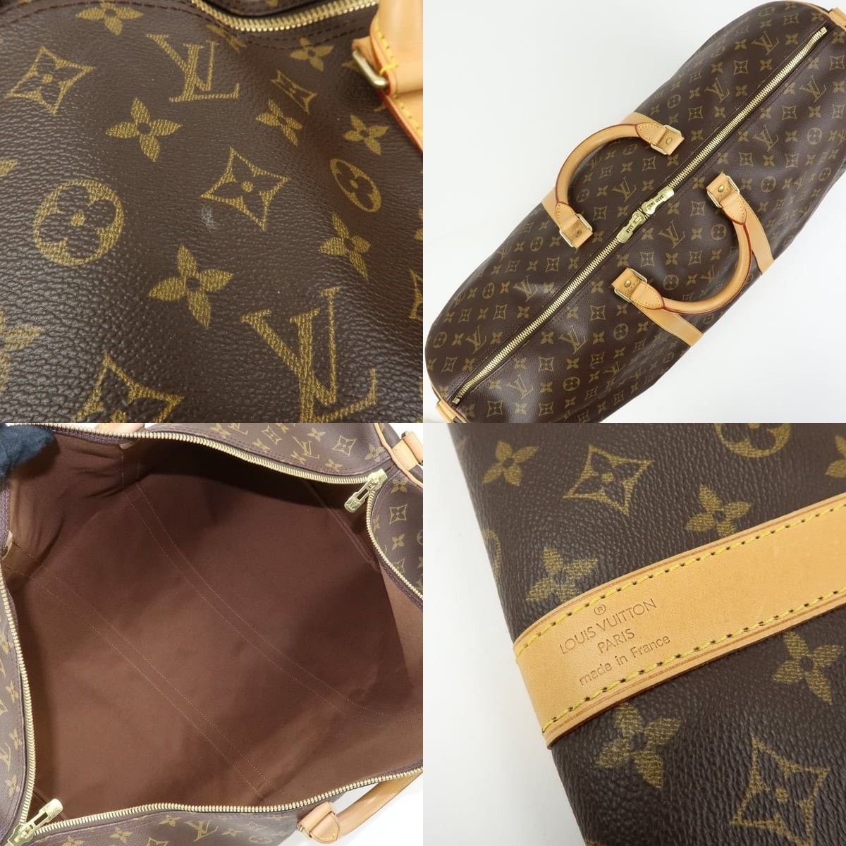 Louis Vuitton Louis Vuitton Monogram Keepall Bandouliere 60 Duffle Bag Size ONE SIZE - 7 Thumbnail