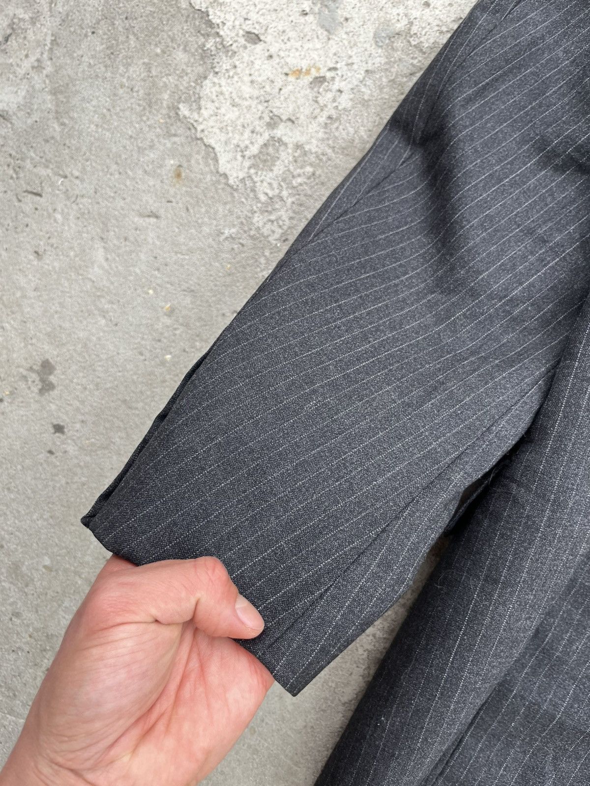 Prada Prada Vintage Wool Stripped Blazer Jacket Size US L / EU 52-54 / 3 - 15 Thumbnail