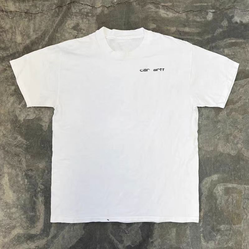 Vintage White washed vintage car print t-shirt Size US M / EU 48-50 / 2 - 2 Thumbnail