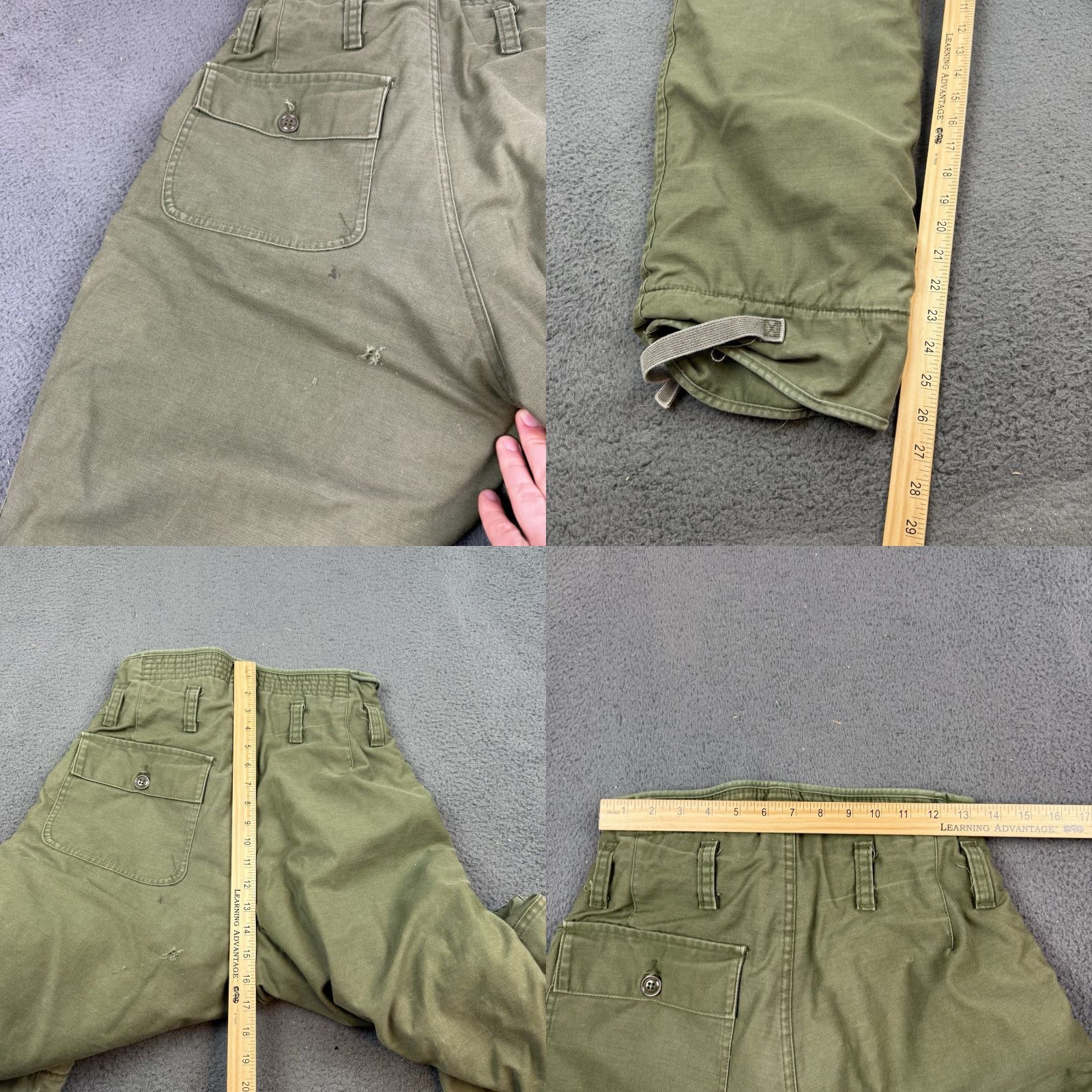 Alpha Industries VINTAGE Alpha Industries Pants Cargo Men S Green Inseam 27in Size US 29 - 8 Thumbnail