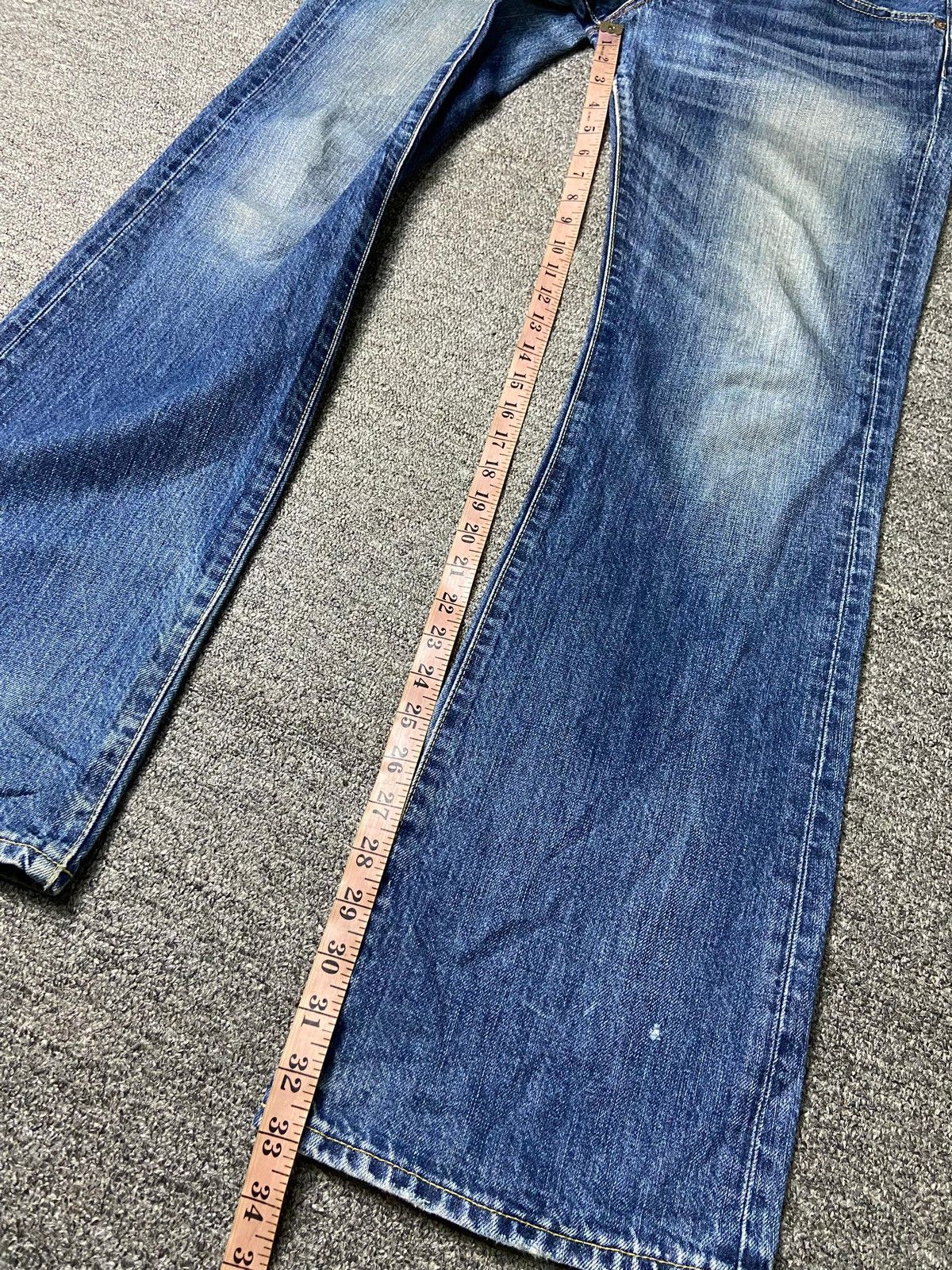 Japanese Brand × Vintage Original Basic Brand Regular Fit Bootcut Jeans (131) Size US 33 - 6 Thumbnail
