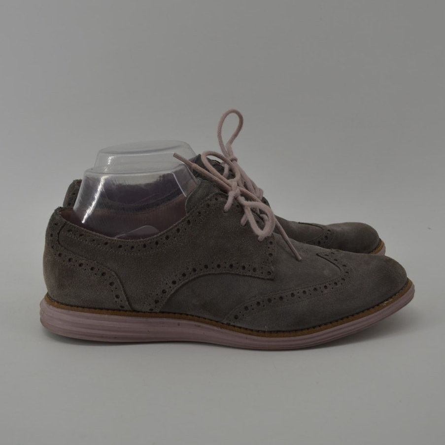 Cole Haan Cole Haan Lunargrand Gray Pink Oxford Lace Up Womens Sz 8.5 Size US 8.5 / IT 38.5 - 2 Thumbnail