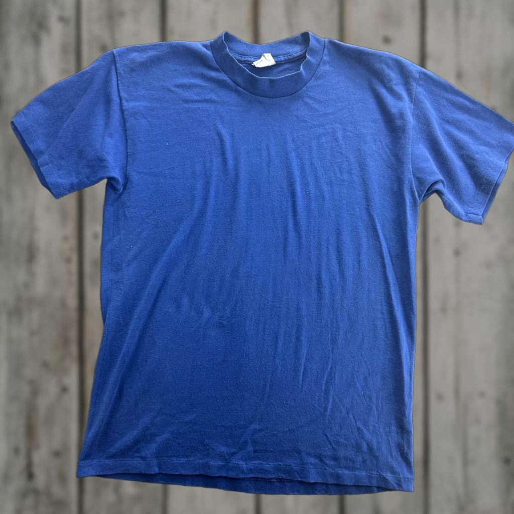 Vintage VINTAGE Rp Sportswear Shirt Mens Large Blue Made USA 50/50 Soft Tee 80s Size US L / EU 52-54 / 3 - 1 Thumbnail