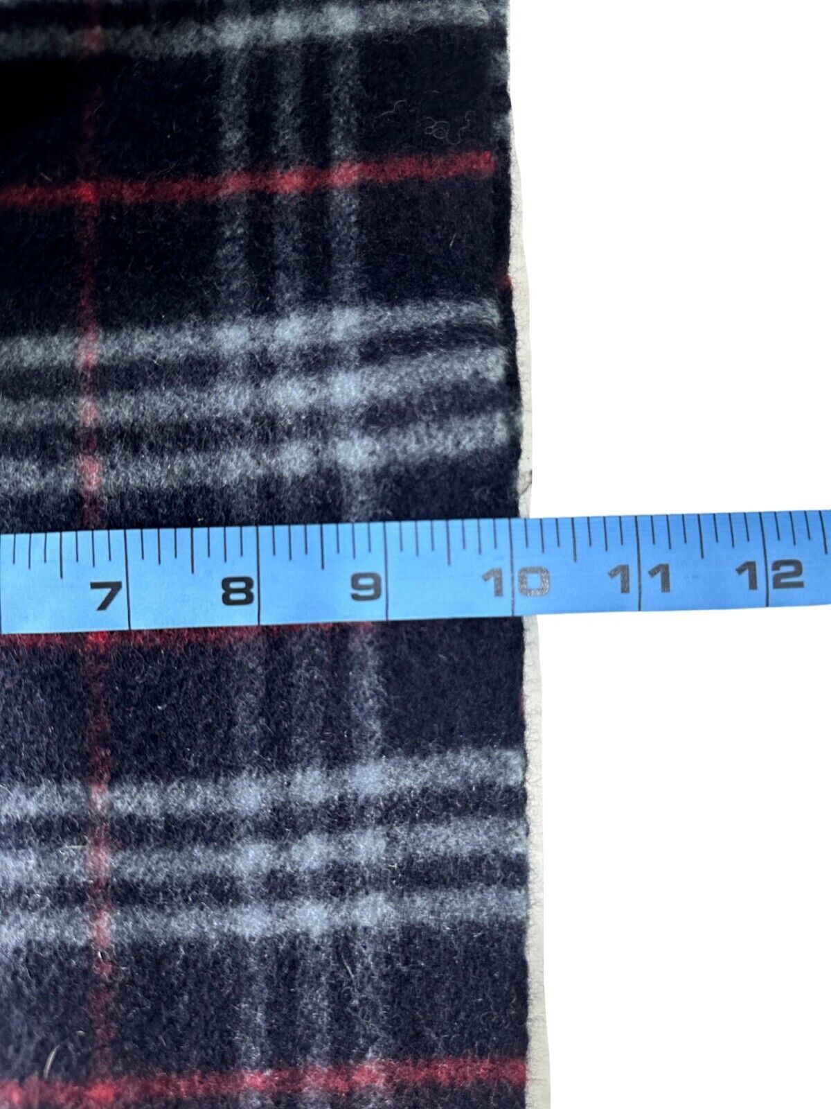 Burberry Burberry Authentic Unisex Scarf Black 100% Lambswool Size ONE SIZE - 7 Thumbnail