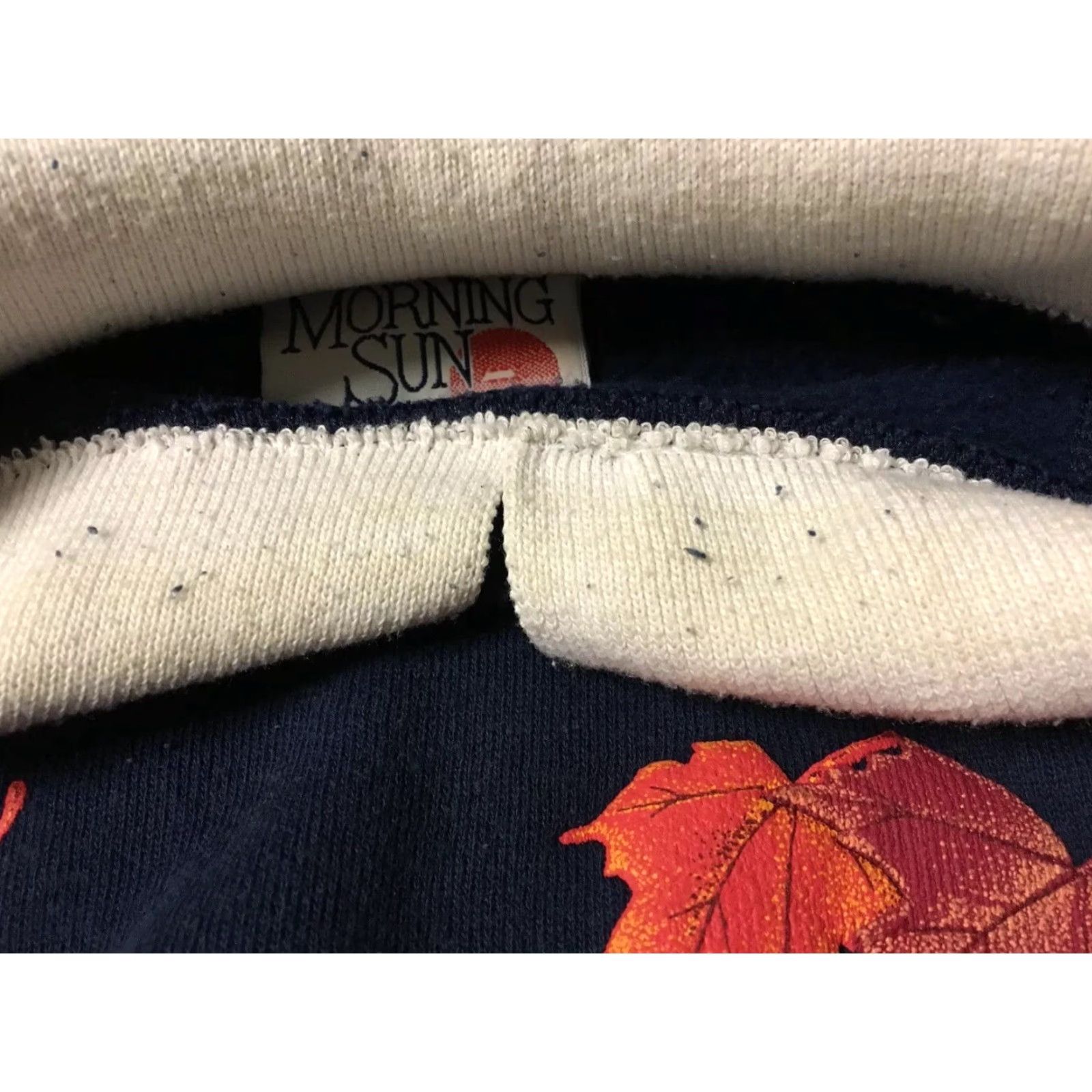 Vintage VINTAGE 80s Leaves Puff Print Collared Sweatshirt M Hanes USA 90s Wildlife Vaporwave Morning Sun Blue Mens Sweatshirt Crew Long Sleeve Size US M / EU 48-50 / 2 - 6 Thumbnail
