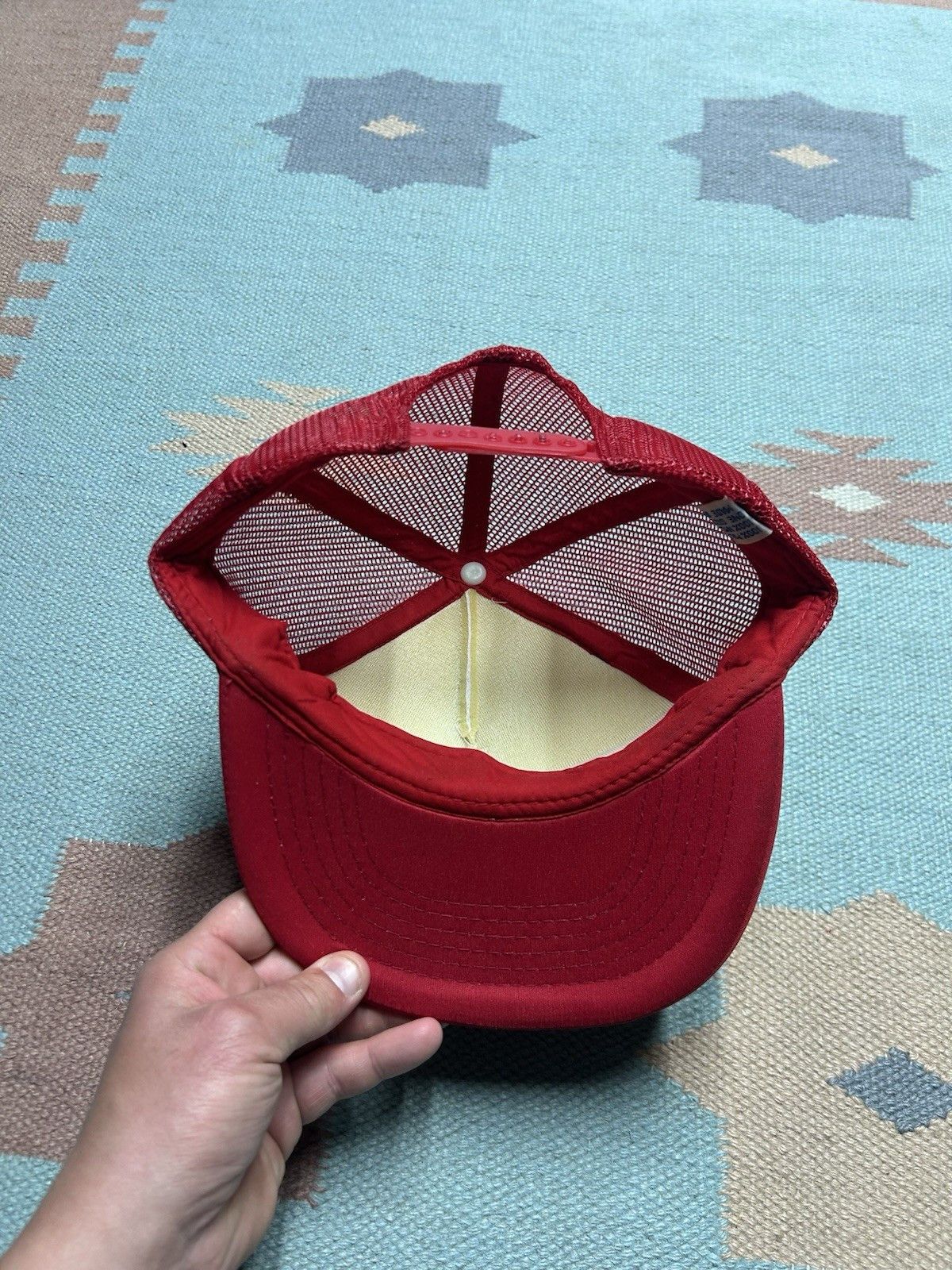 Vintage Vtg trucker hat mesh UD trucks red white blue logo snapback Size ONE SIZE - 5 Thumbnail