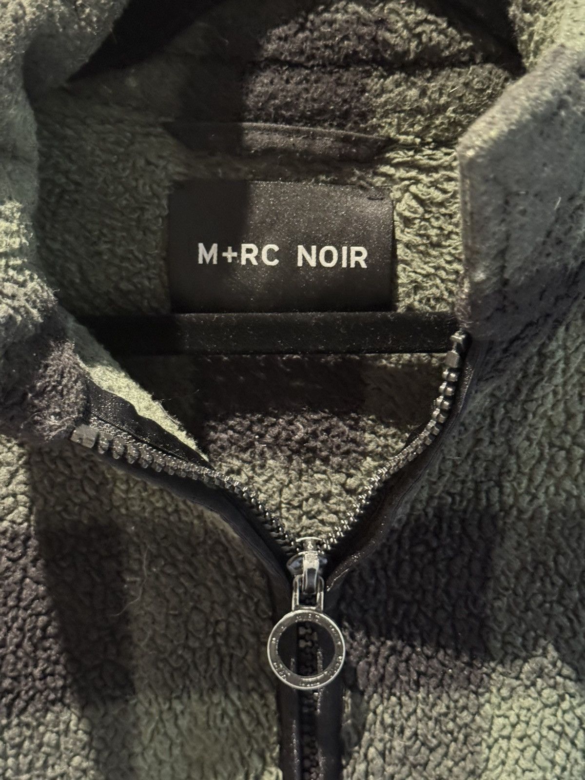 M+Rc Noir M+RC Noir Fleece Flannel Green Checkered Pattern Zippers Size US M / EU 48-50 / 2 - 2 Thumbnail