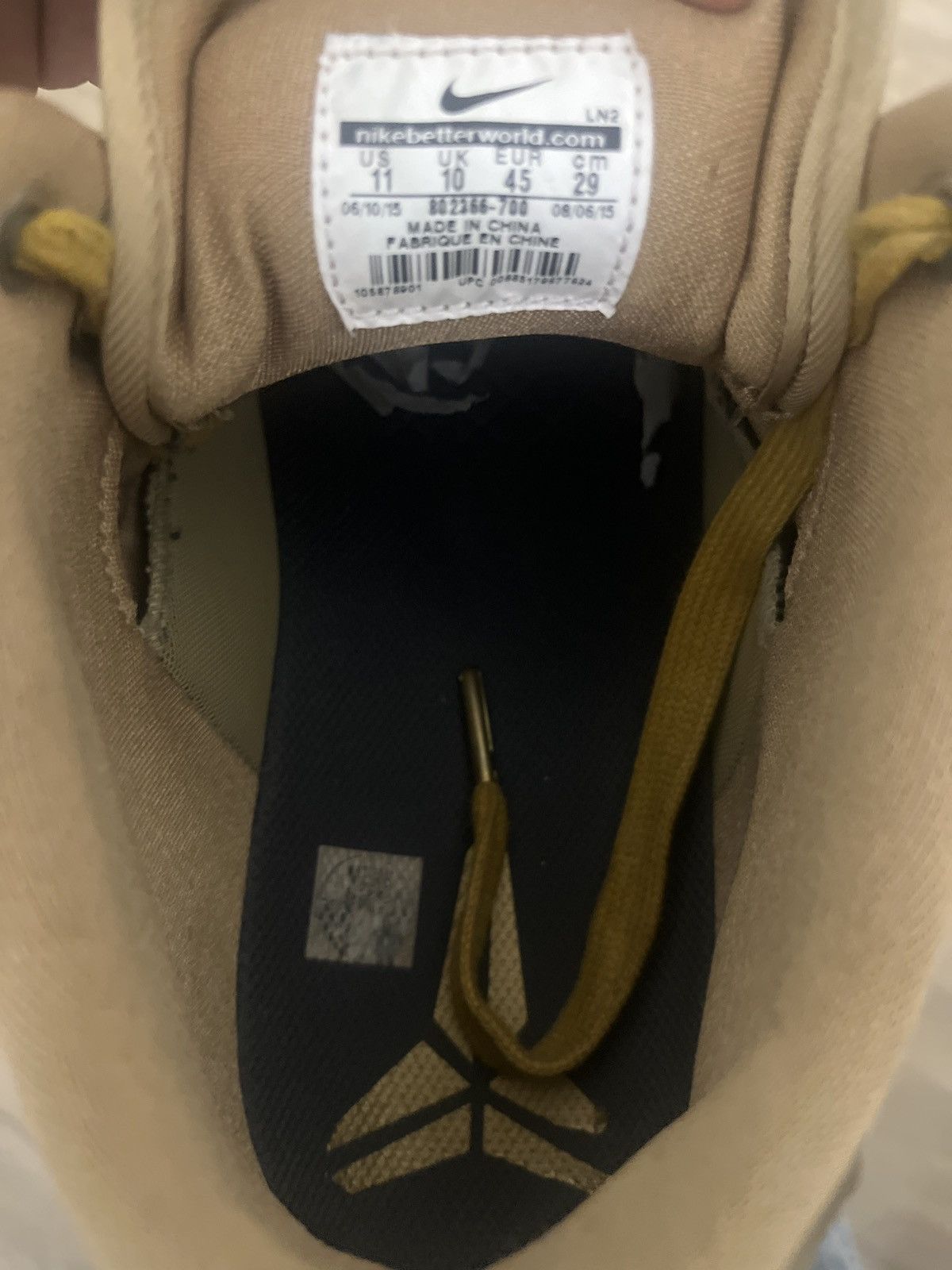 Nike Nike Kobe 10 EXT Liquid Gold Size US 11 / EU 44 - 6 Thumbnail