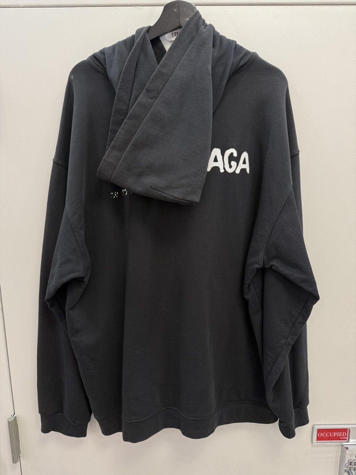 Balenciaga Balenciaga Logo Hoodie Size US XL / EU 56 / 4 - 4 Thumbnail