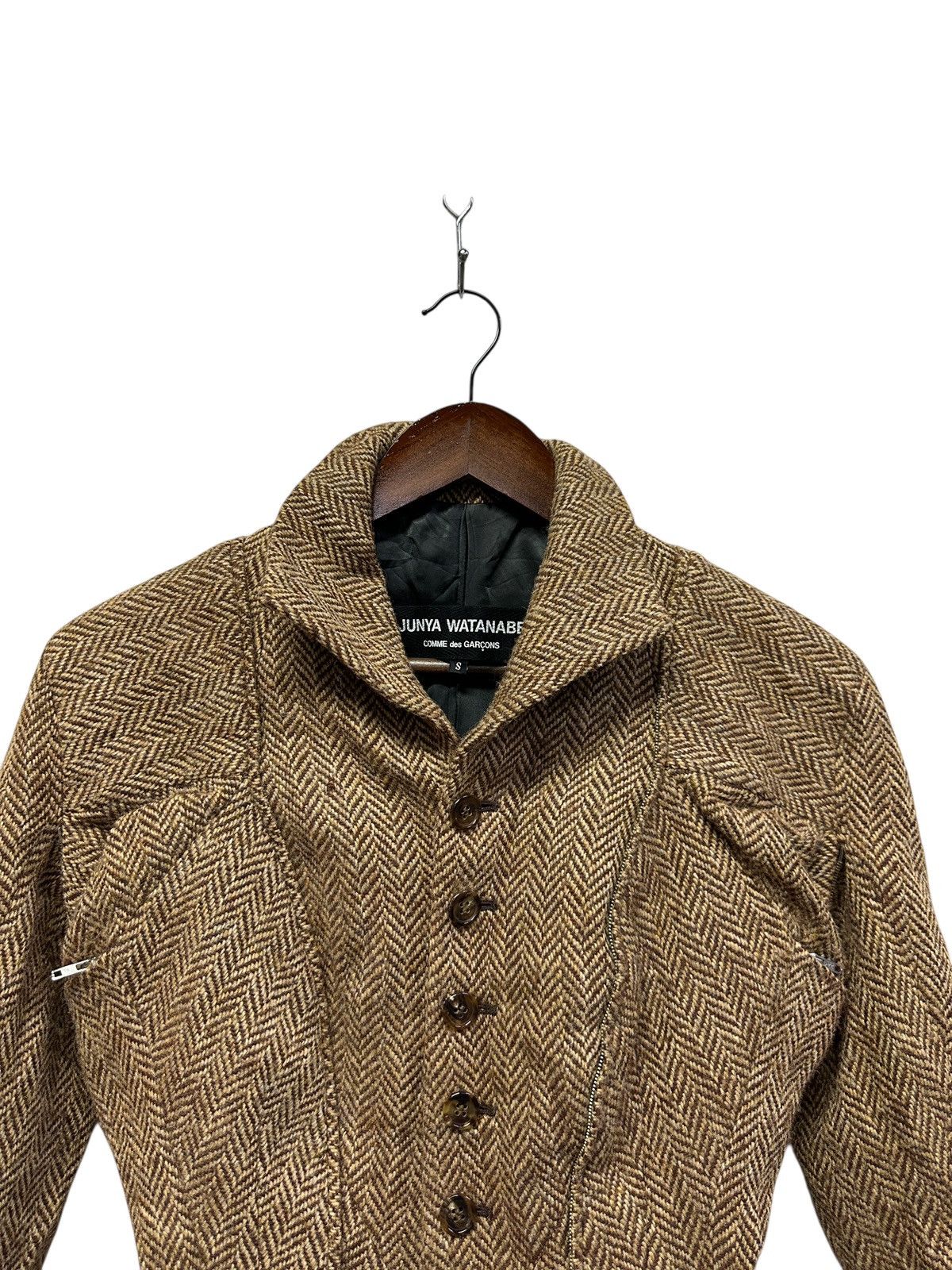 Junya Watanabe 🔥rare junya watanabe 1999 runway vintage tweed jacket Size S / US 4 / IT 40 - 4 Thumbnail