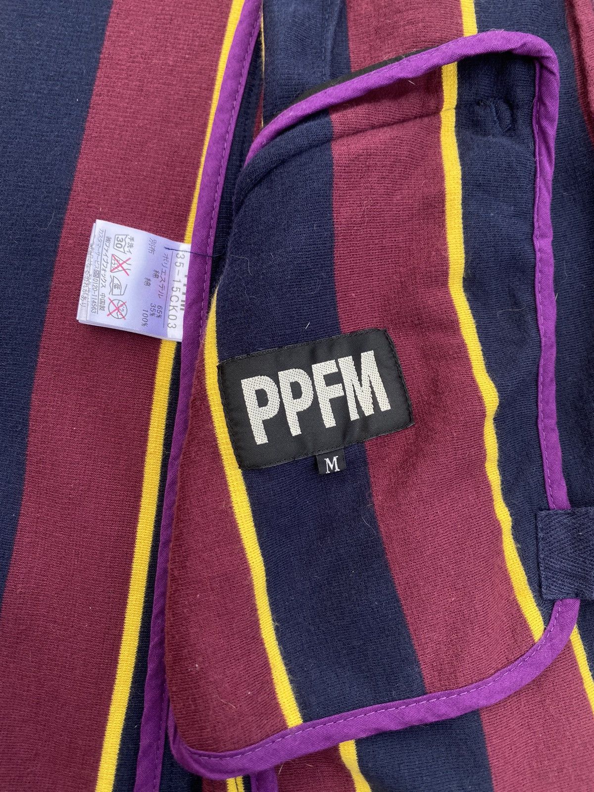 PPFM Rare Vintage PPFM Stripes Long Jacket/ Blazer Size US M / EU 48-50 / 2 - 10 Thumbnail