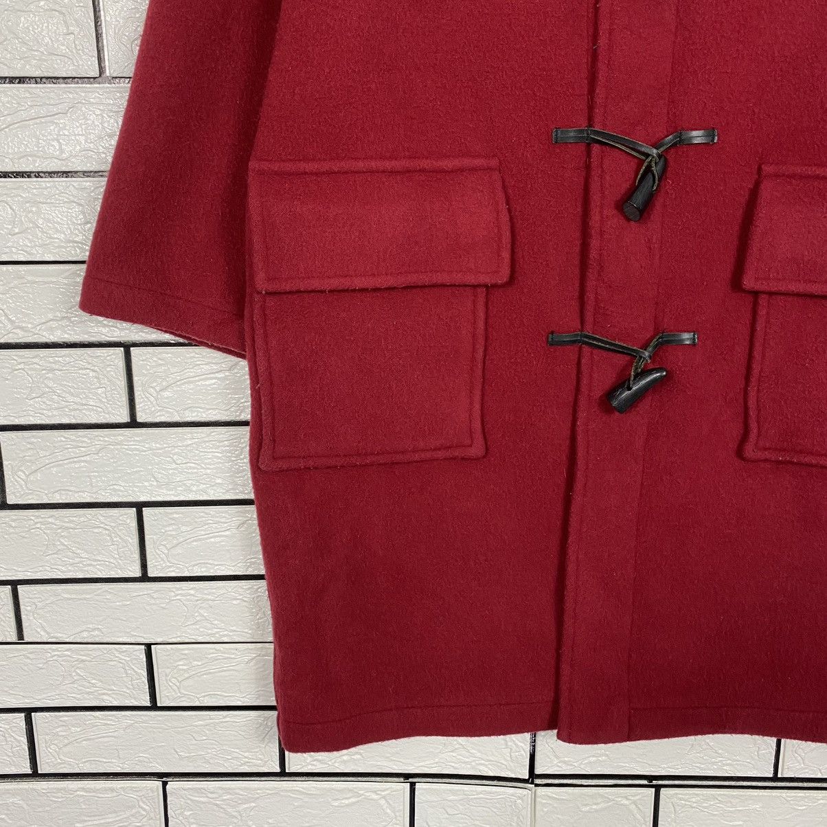 Burberry 🔥VINTAGE DUFFLE WOOL JACKET BURBERRYS CHECK TARTAN BLANKET Size US M / EU 48-50 / 2 - 6 Thumbnail