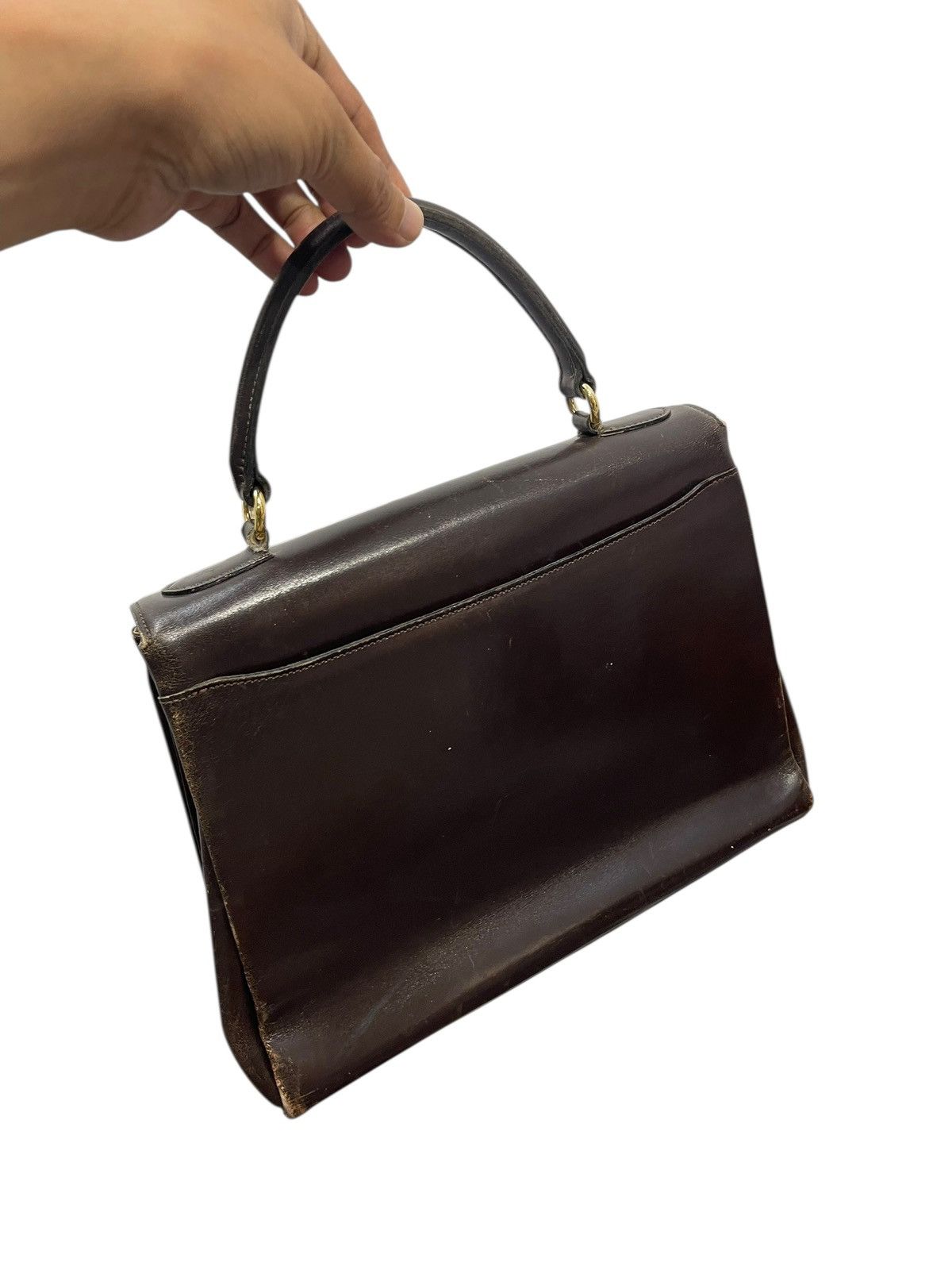 If Six Was Nine Kelly Bag Style Full Leather Vtg Wako hermes birkin 1🟩3 Size ONE SIZE - 6 Thumbnail