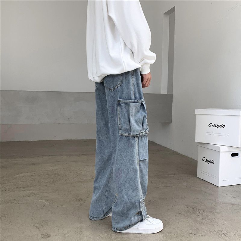 Japanese Brand × Jean Retro loose straight leg wide leg jeans Size US 32 / EU 48 - 2 Thumbnail