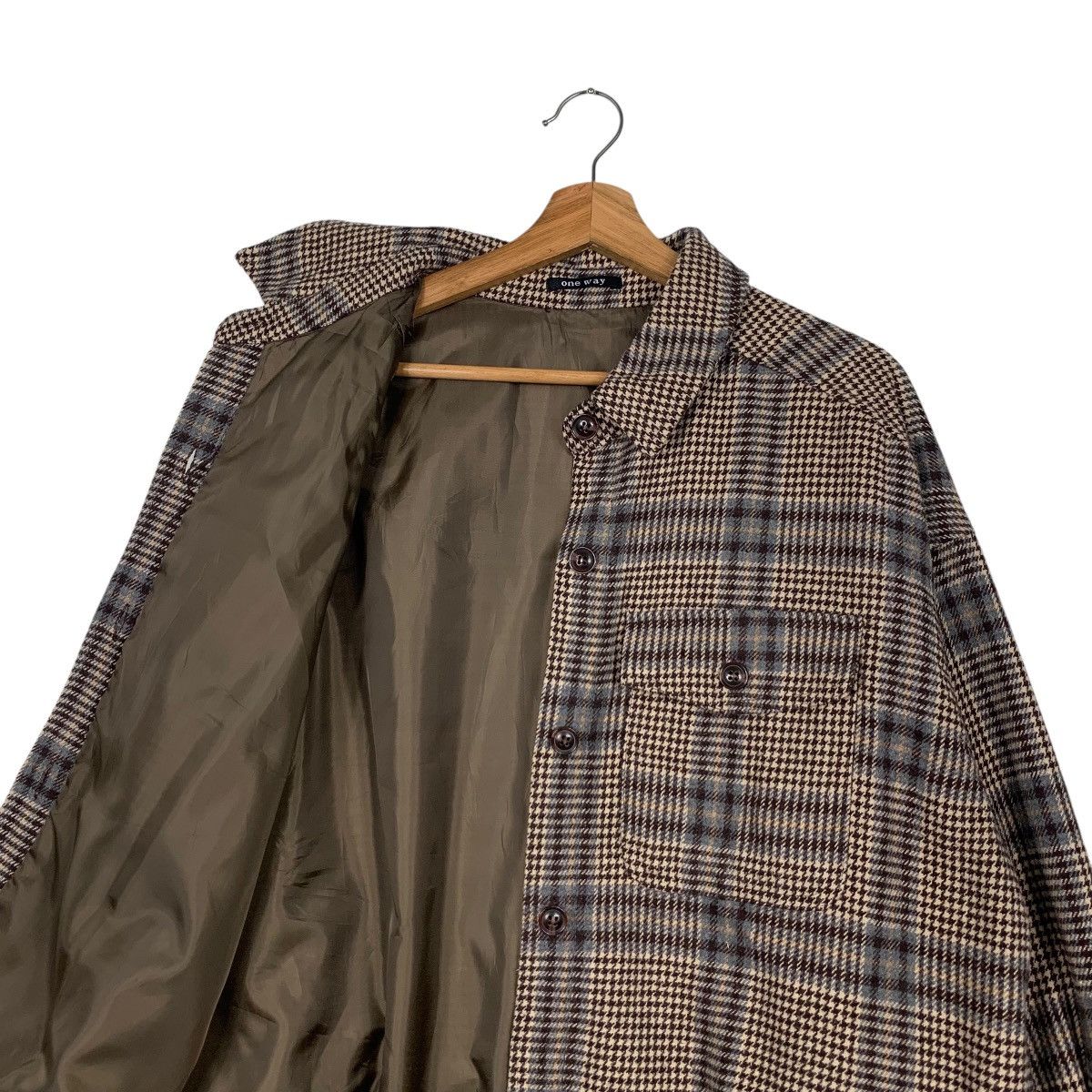 Japanese Brand ONE WAY Checked Button Casual Jacket #2129-C93 Size US M / EU 48-50 / 2 - 9 Thumbnail